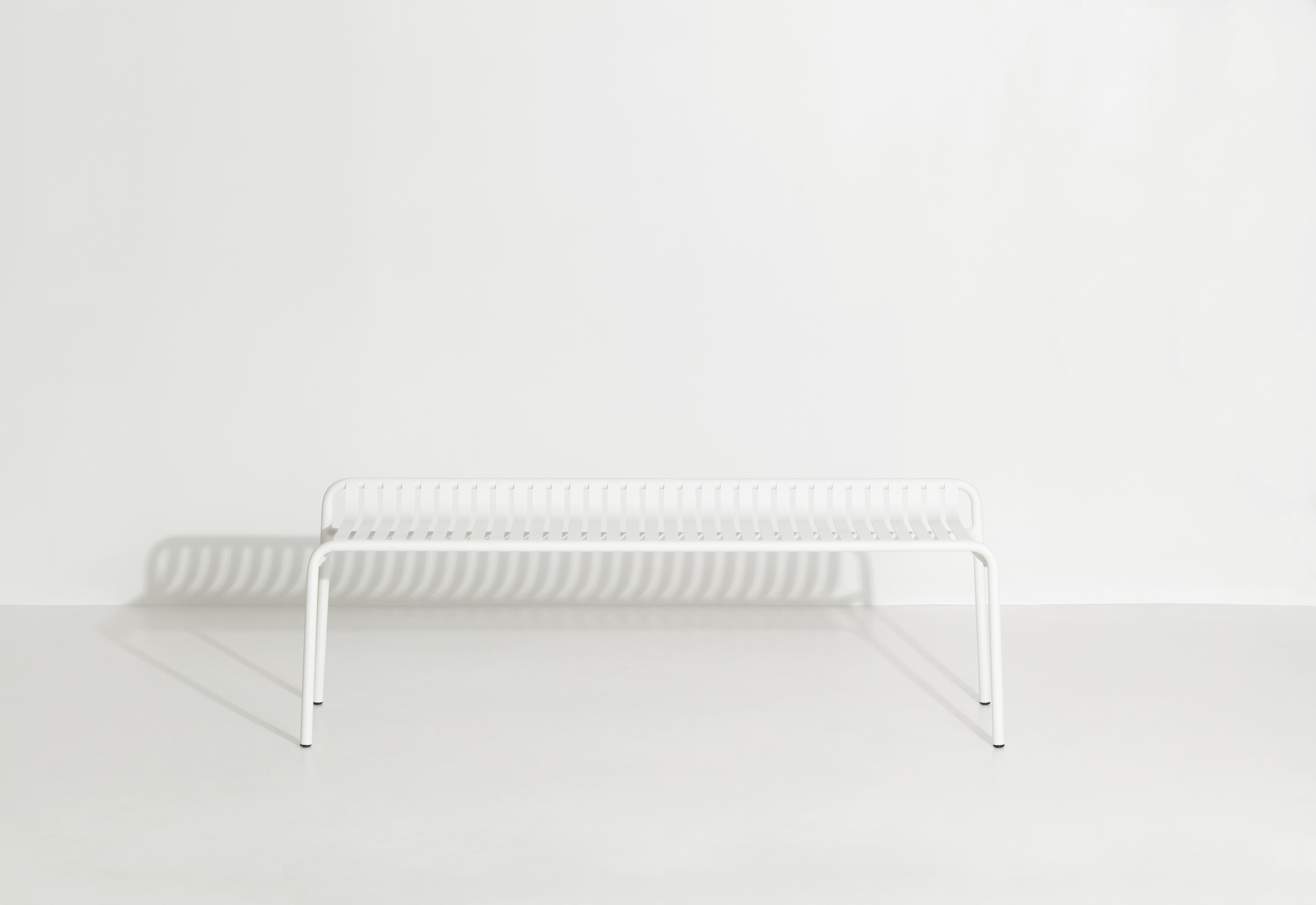 Petite Friture Week-End Bench without Back in White Aluminium, 2017  For Sale 2