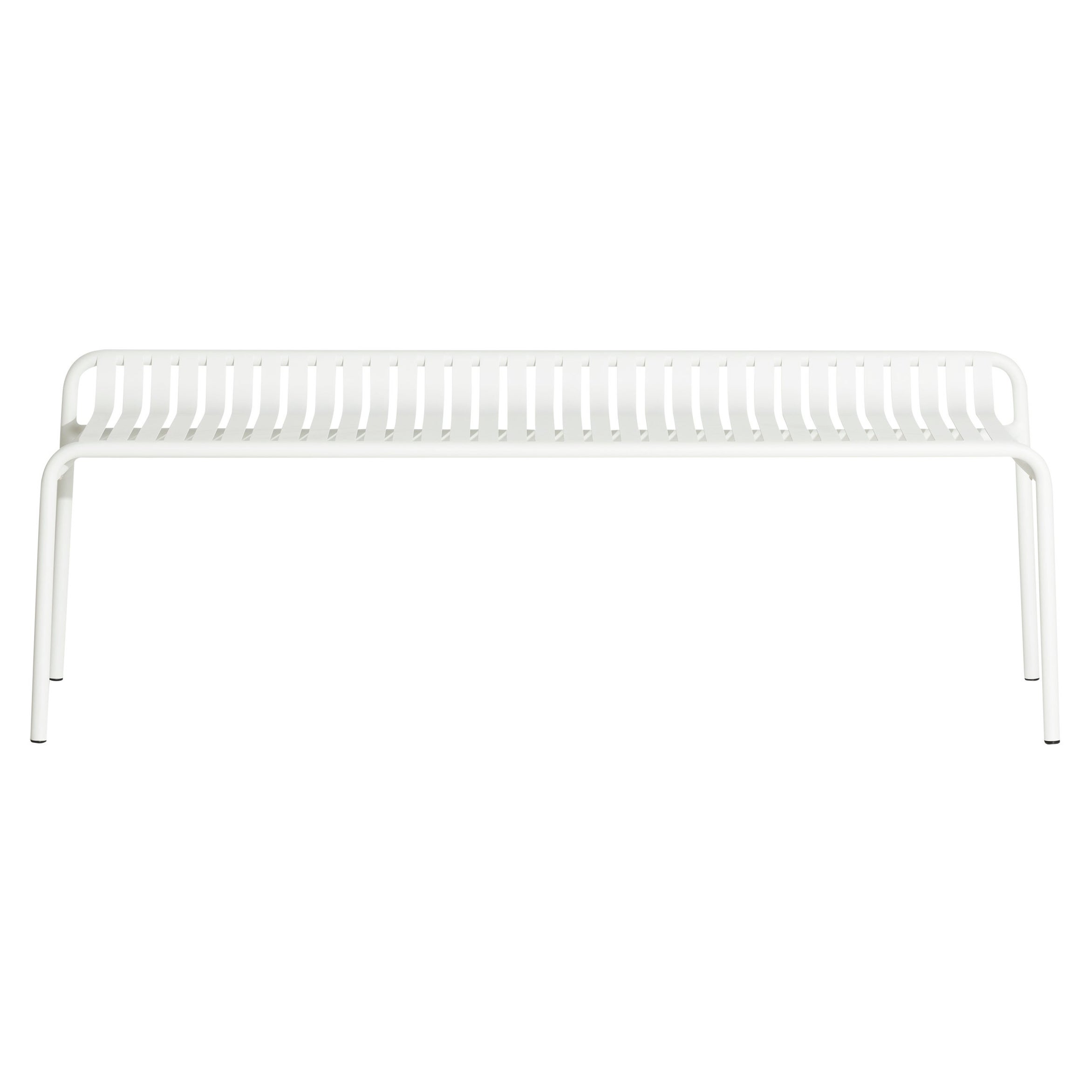 Petite Friture Week-End Bench without Back in White Aluminium, 2017