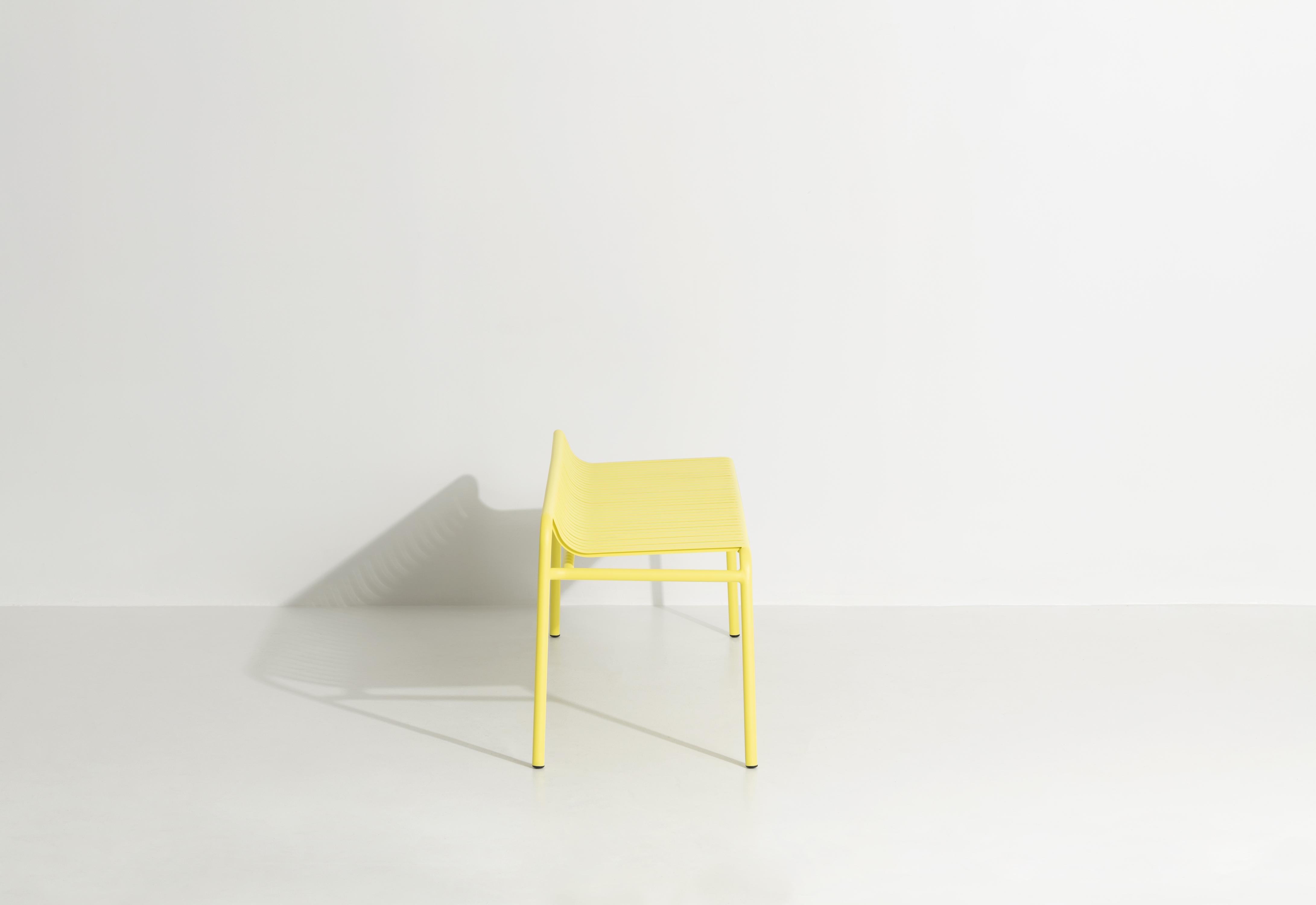 Petite Friture Week-End Bench without Back in Yellow Aluminium, 2017  In New Condition For Sale In Brooklyn, NY