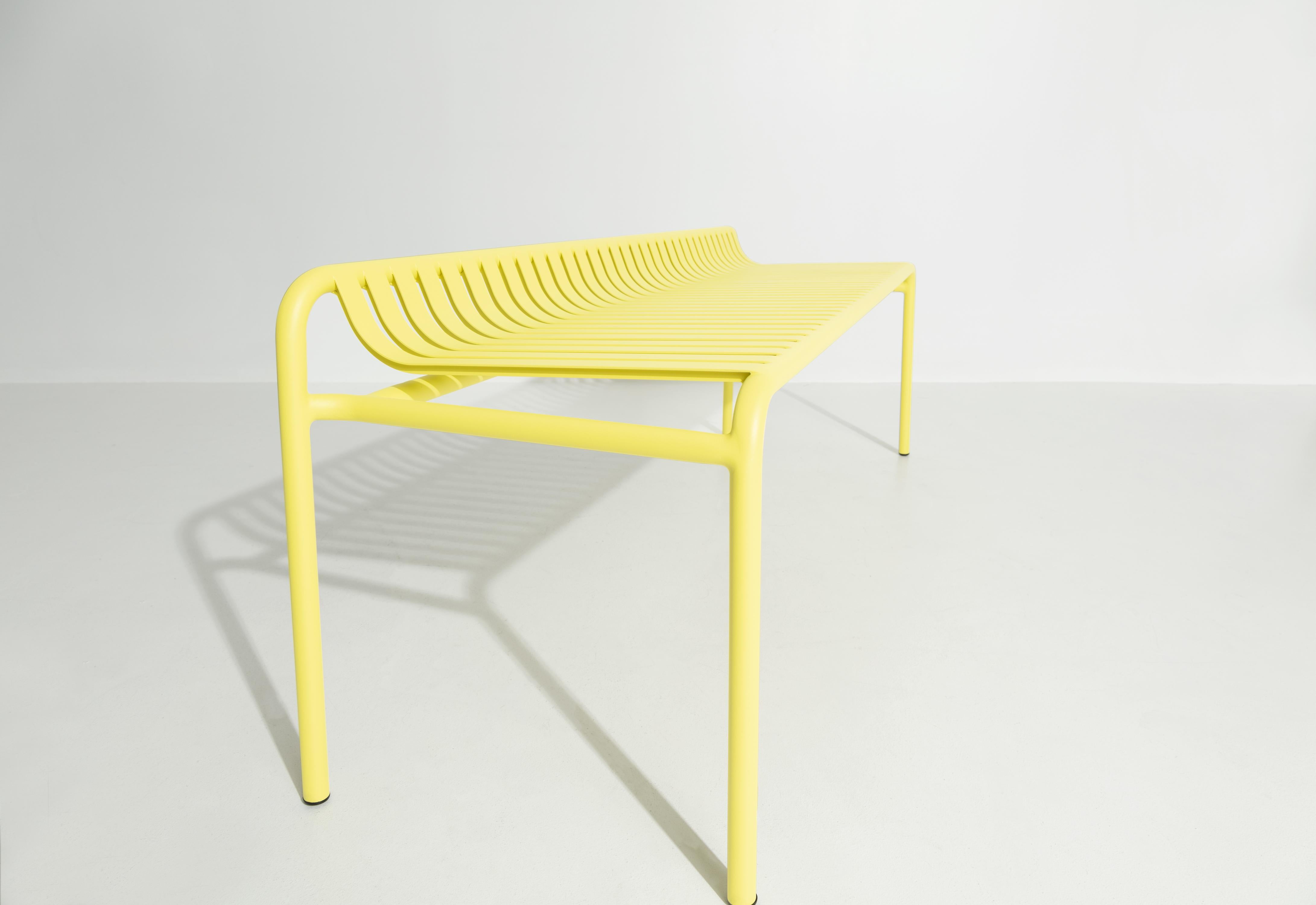 Contemporary Petite Friture Week-End Bench without Back in Yellow Aluminium, 2017  For Sale