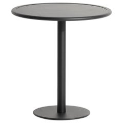 Petite Friture Week-End Bistro Round Dining Table in Black Aluminium, 2017