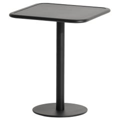 Petite Friture Week-End Bistro Square Dining Table in Black Aluminium, 2017