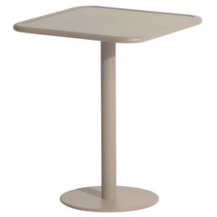 Kleiner quadratischer Friture Week-End-Esstisch aus Dune Aluminium, 2017