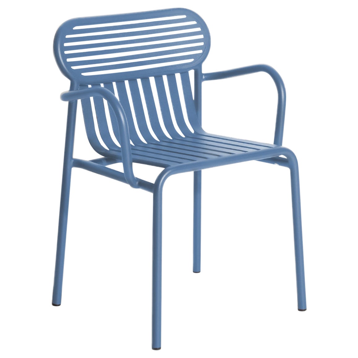 Petite chaise Bridge Week- End de Friture en aluminium bleu azur, 2017