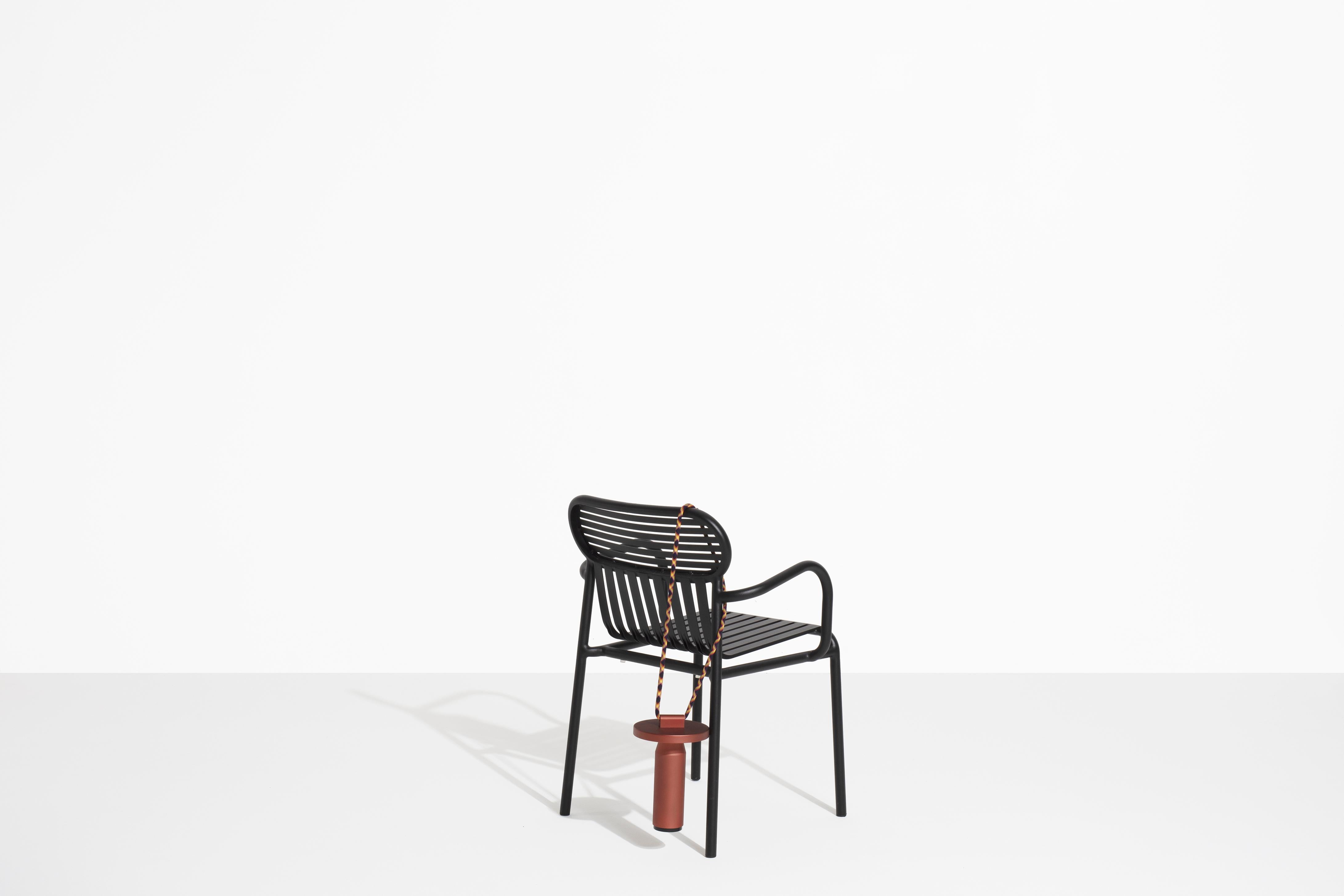 Petite Friture Week-End Bridge Chair in Black Aluminium by Studio BrichetZiegler For Sale 5