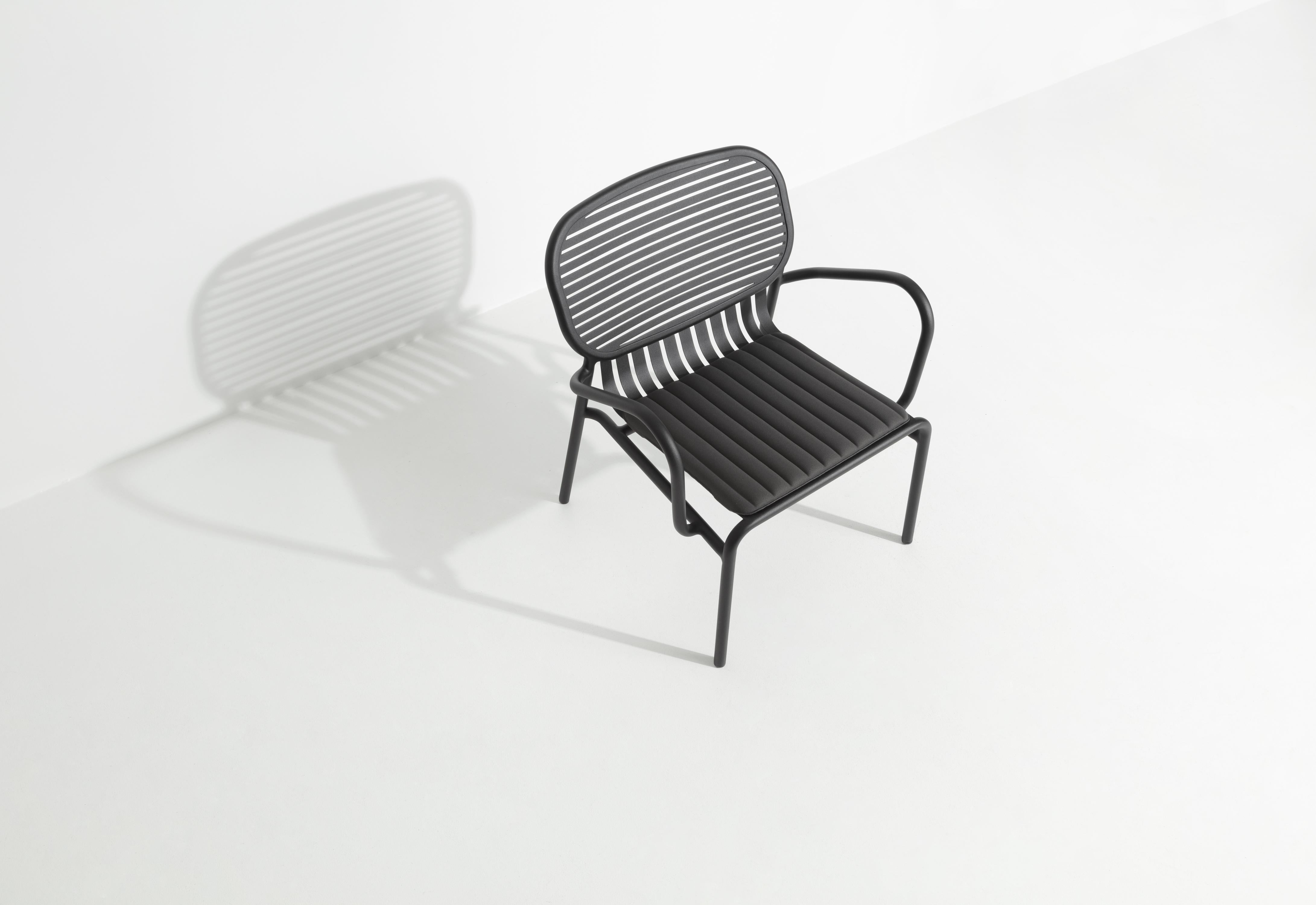 Petite Friture Week-End Bridge Chair in Black Aluminium by Studio BrichetZiegler For Sale 7