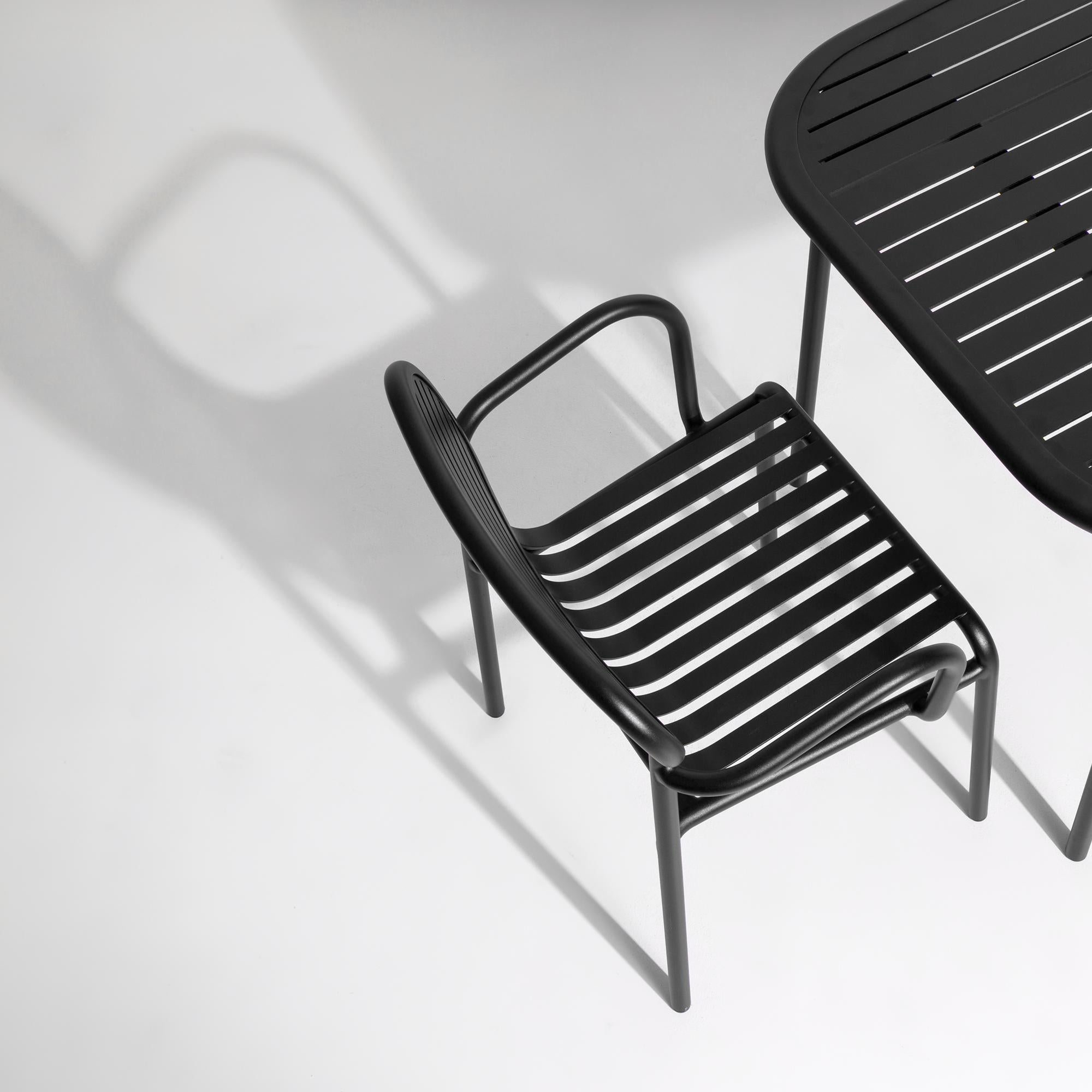 Petite Friture Week-End Bridge Chair in Black Aluminium by Studio BrichetZiegler For Sale 3