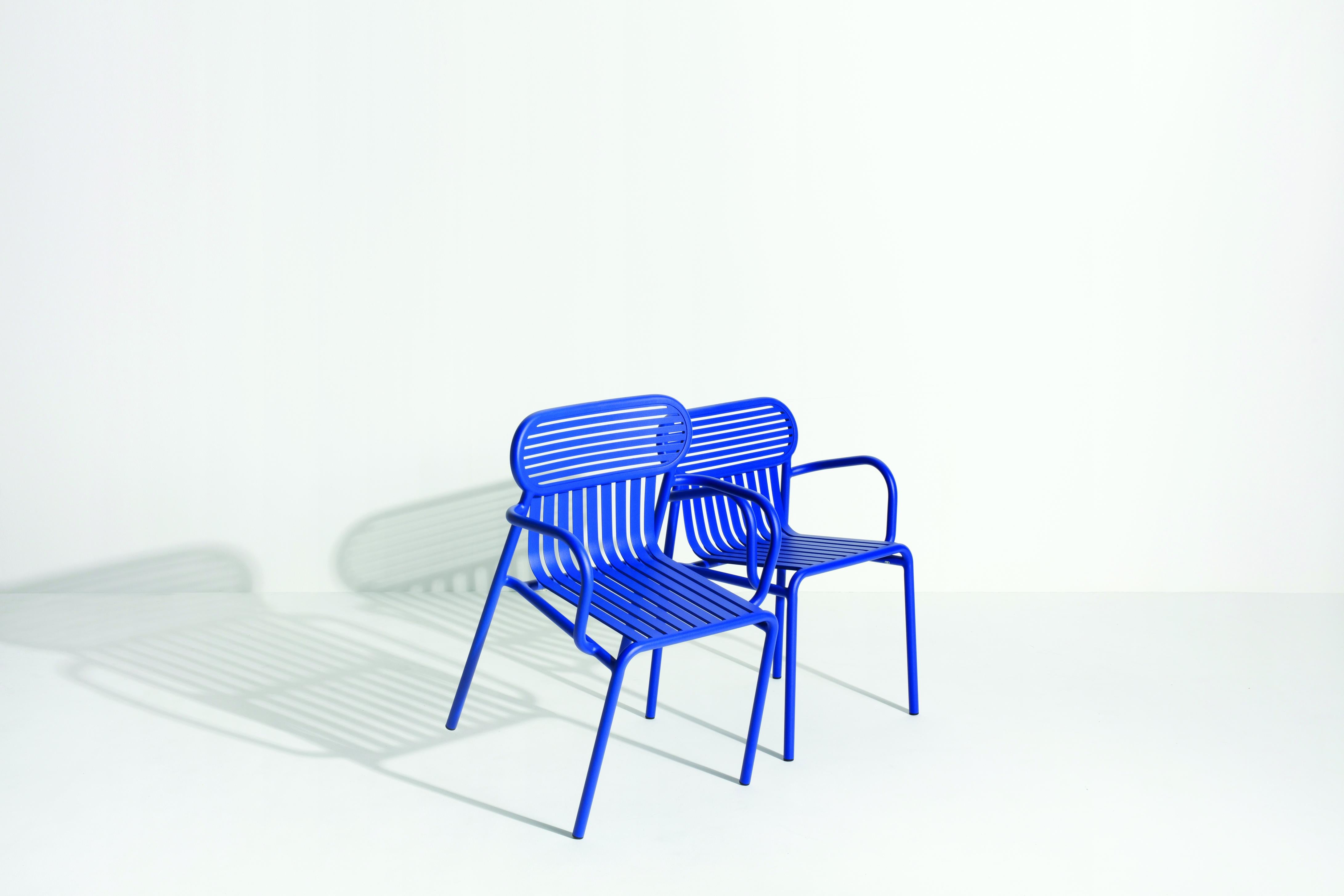 Petite Friture Week-End Bridge Chair in Blue Aluminium by Studio BrichetZiegler For Sale 4