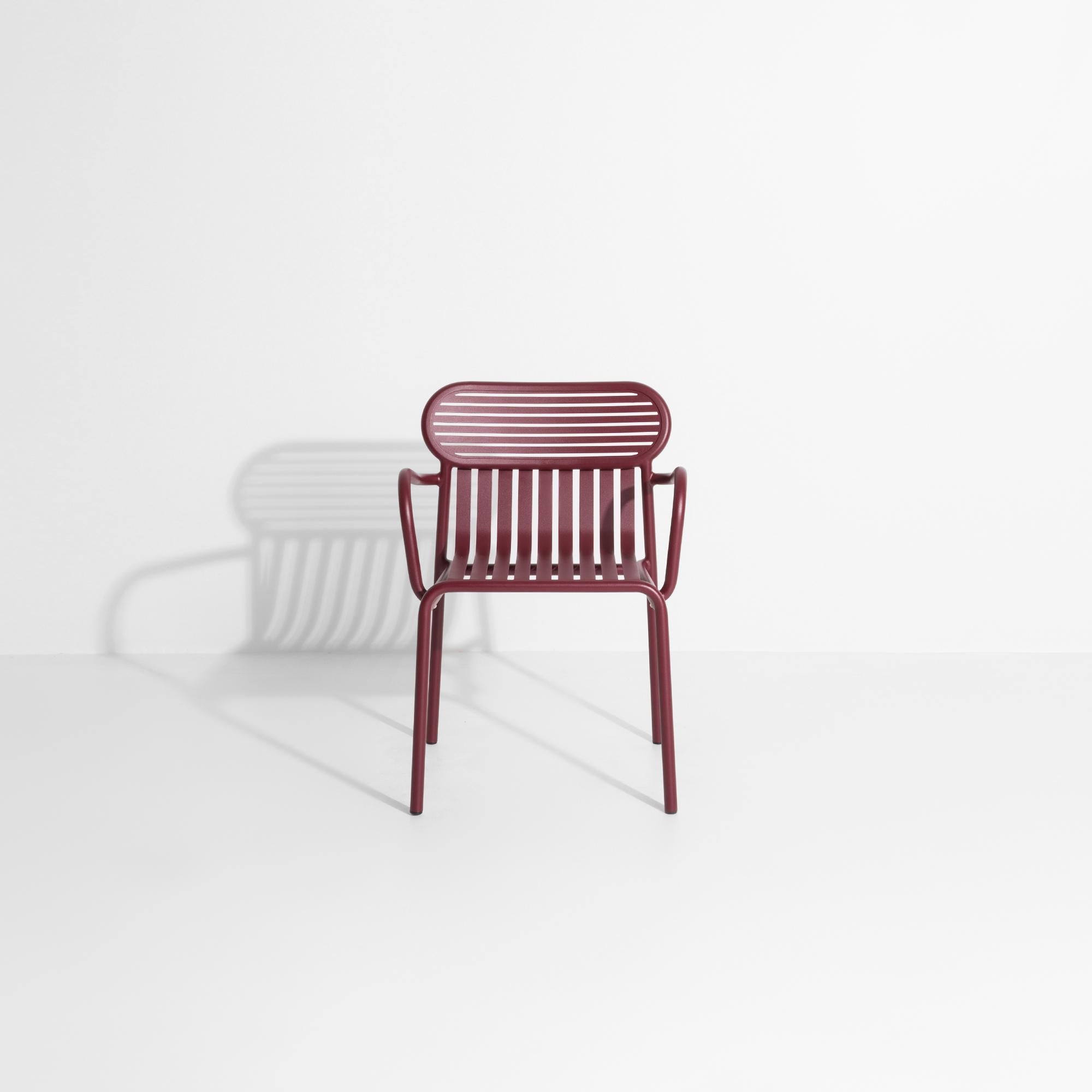 Petite Friture Week-End Bridge Chair in Burgundy Aluminium, 2017 In New Condition For Sale In Brooklyn, NY