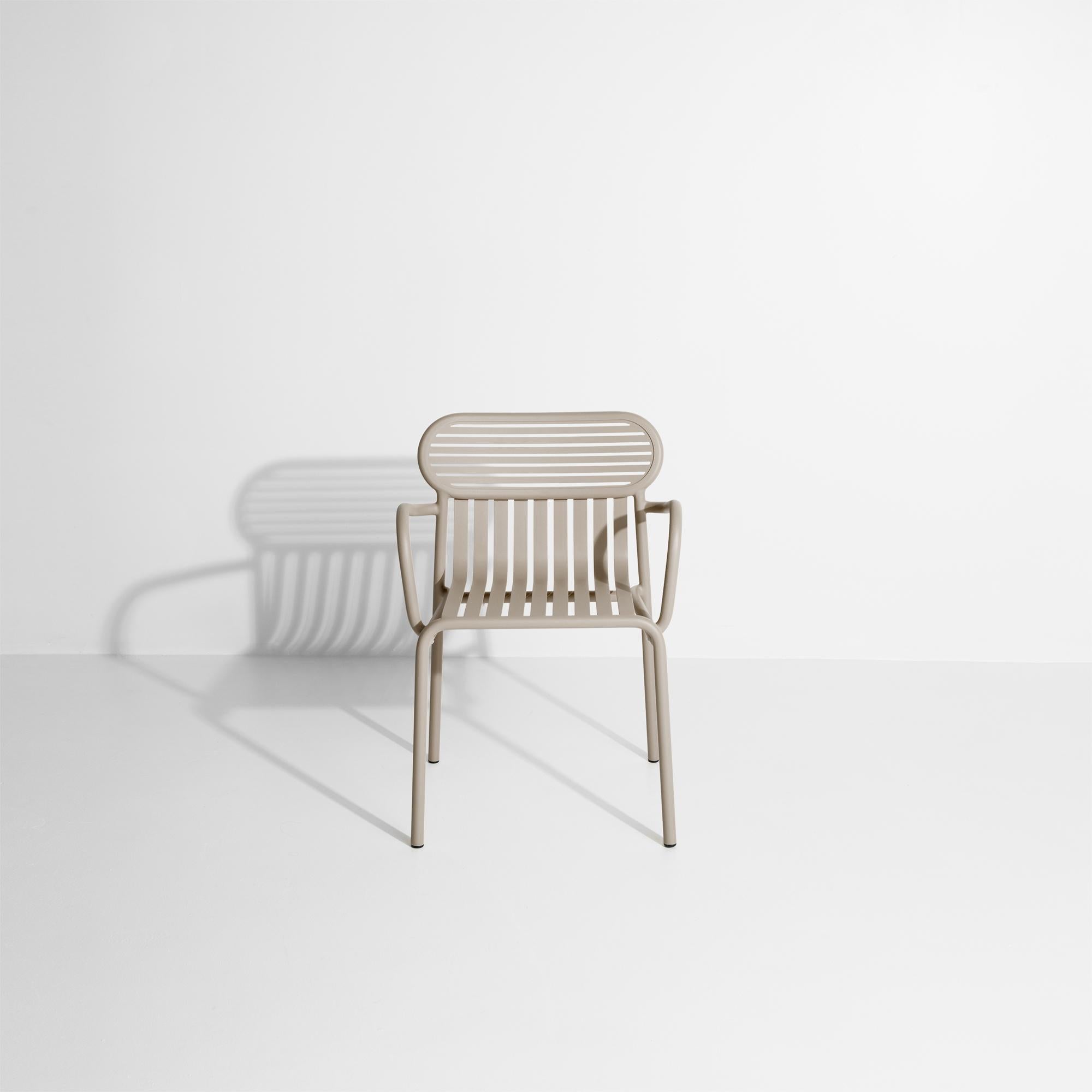 Chinese Petite Friture Week-End Bridge Chair in Dune Aluminium by Studio BrichetZiegler For Sale