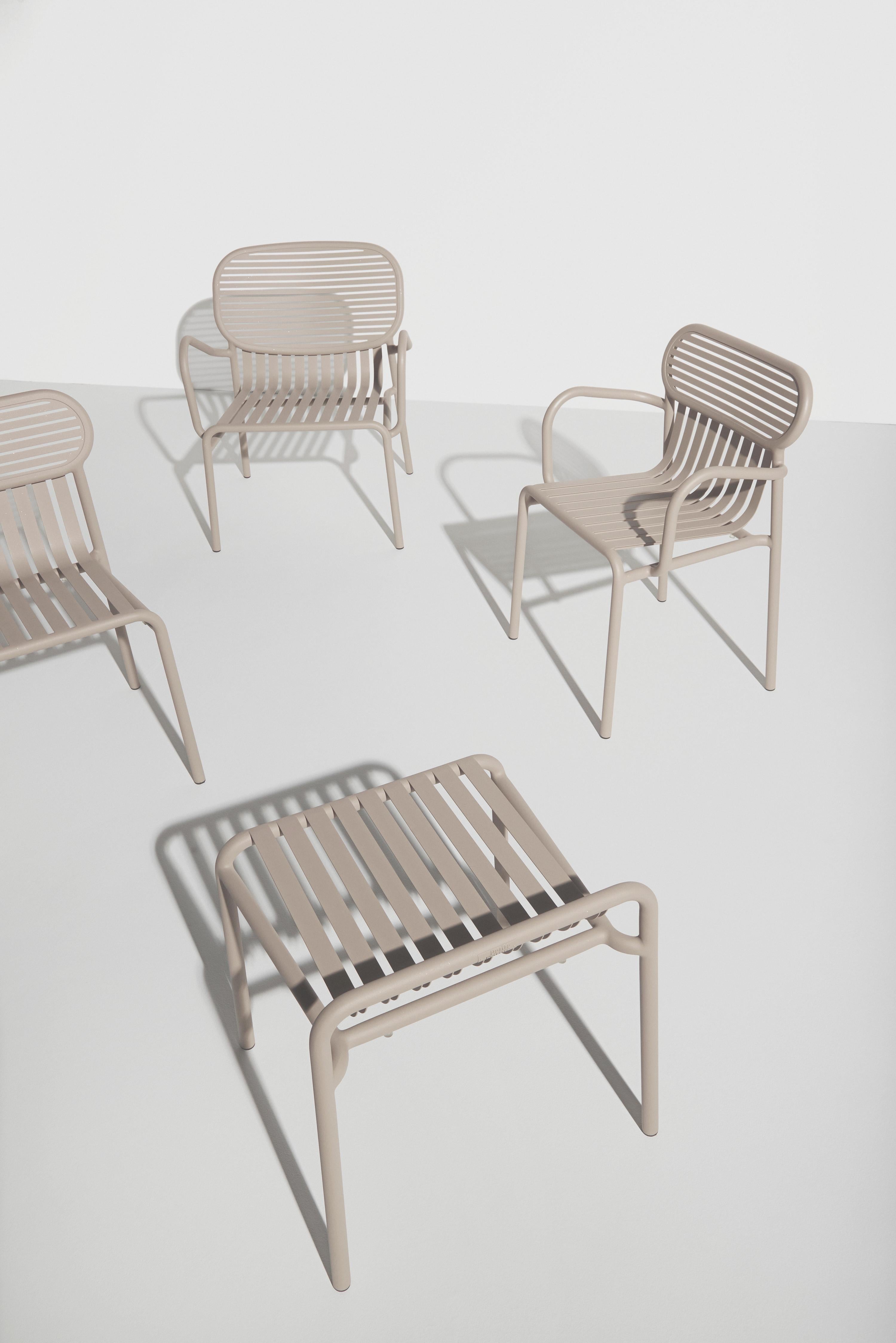 Petite chaise Bridge Week- End de Friture en aluminium Dune par Studio BrichetZiegler en vente 1