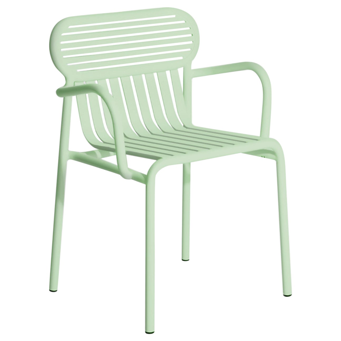 Silla puente Petite Friture de aluminio verde pastel, 2017