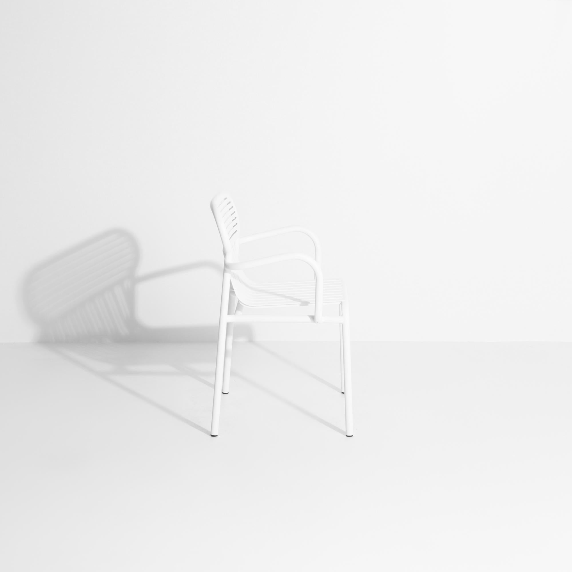 Kleiner Friture Week-End-Brückenstuhl aus weißem Aluminium von Studio BrichetZiegler im Angebot 1