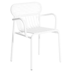 PETITE FRITURE Week-end, Bridge Chair with Arm, White, Studio Brichet-ziegler
