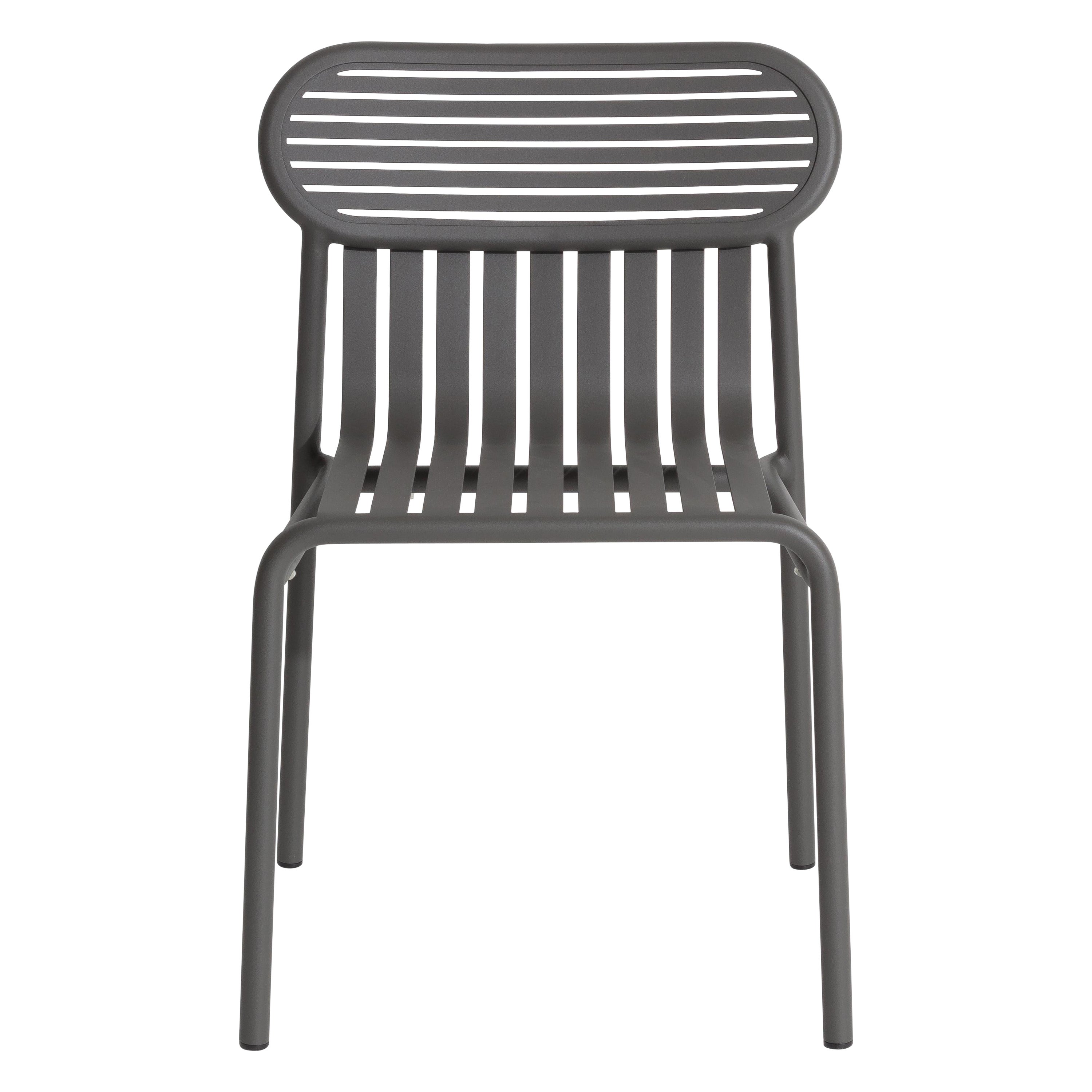 Petite chaise d'appoint Friture en aluminium anthracite du Studio BrichetZiegler