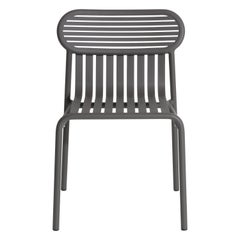 Petite chaise d'appoint Friture en aluminium anthracite du Studio BrichetZiegler