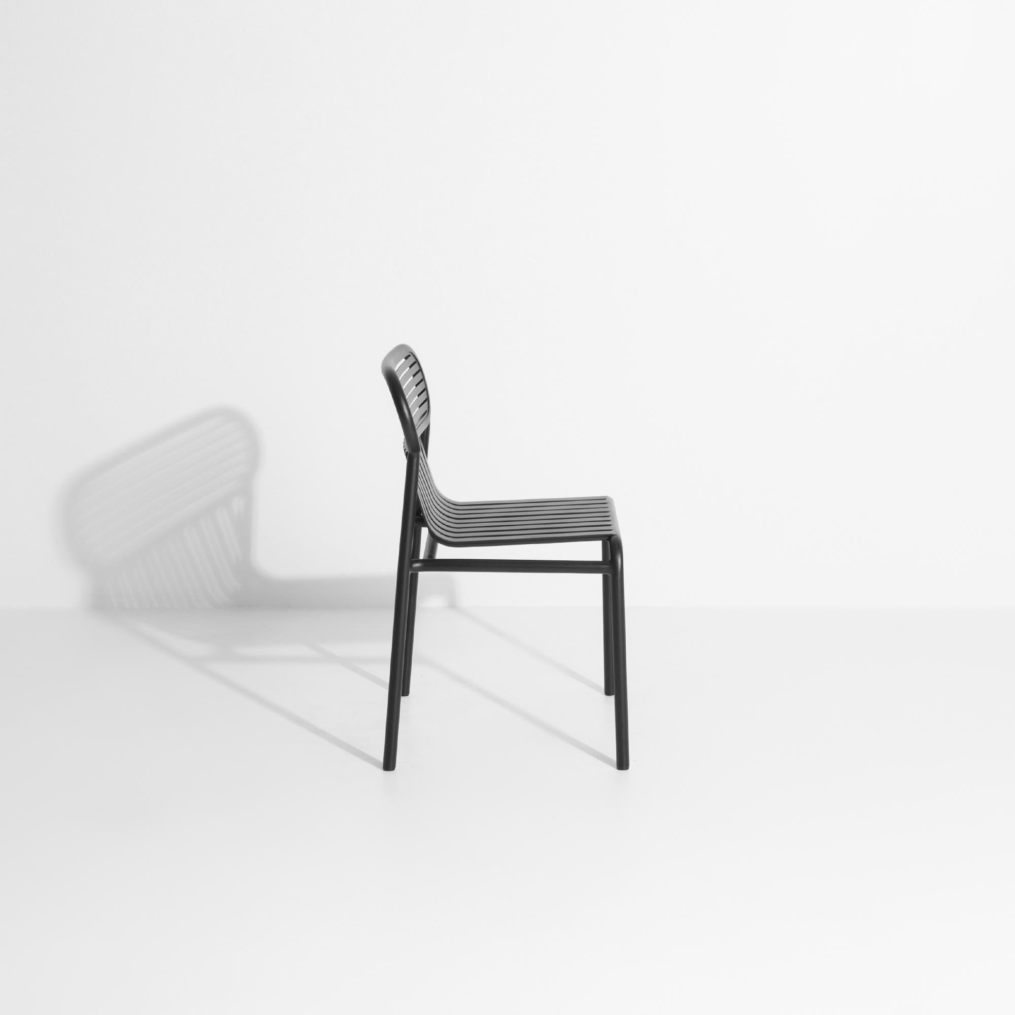 Aluminum Petite Friture Week-End Chair in Black Aluminium by Studio BrichetZiegler For Sale