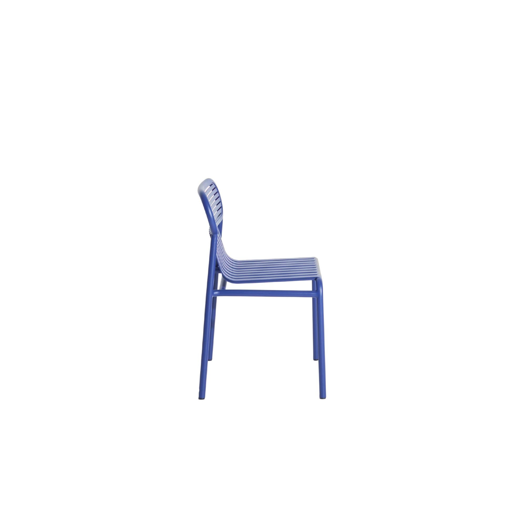 Chinese Petite Friture Week-End Chair in Blue Aluminium by Studio BrichetZiegler For Sale