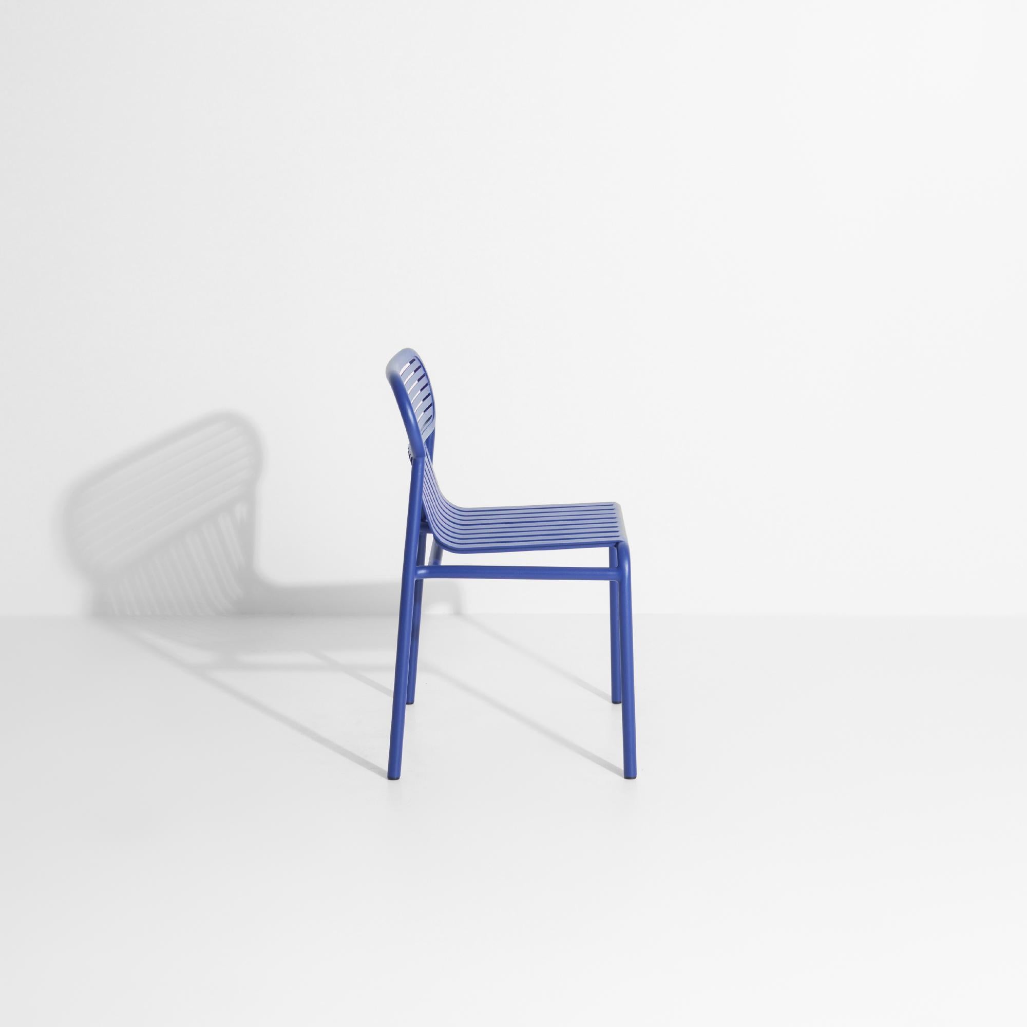 Aluminum Petite Friture Week-End Chair in Blue Aluminium by Studio BrichetZiegler For Sale