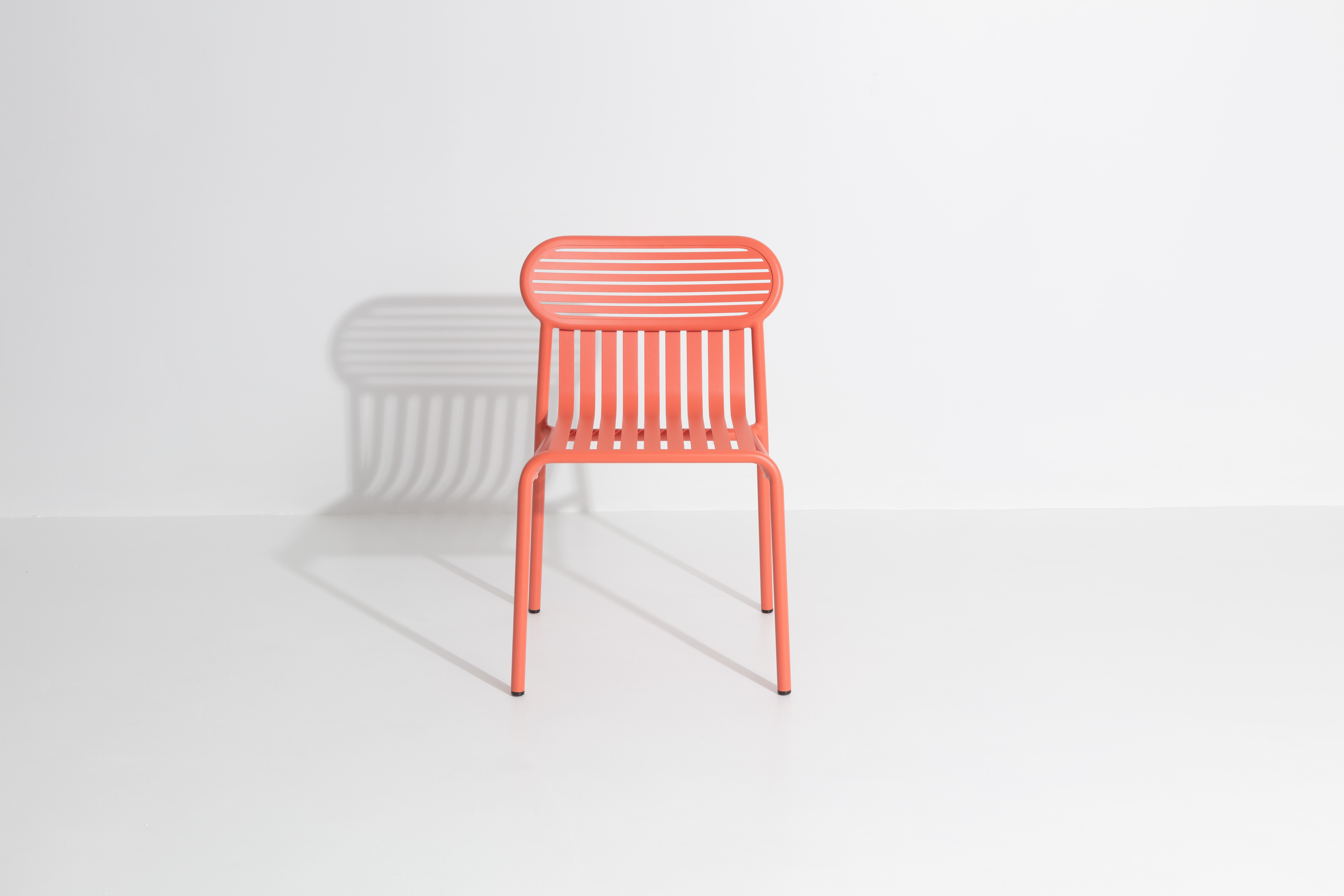 Petite Friture Week-End Chair in Coral Aluminium by Studio BrichetZiegler, 2017

The week-end collection is a full range of outdoor furniture, in aluminium grained epoxy paint, matt finish, that includes 18 functions and 8 colours for the retail