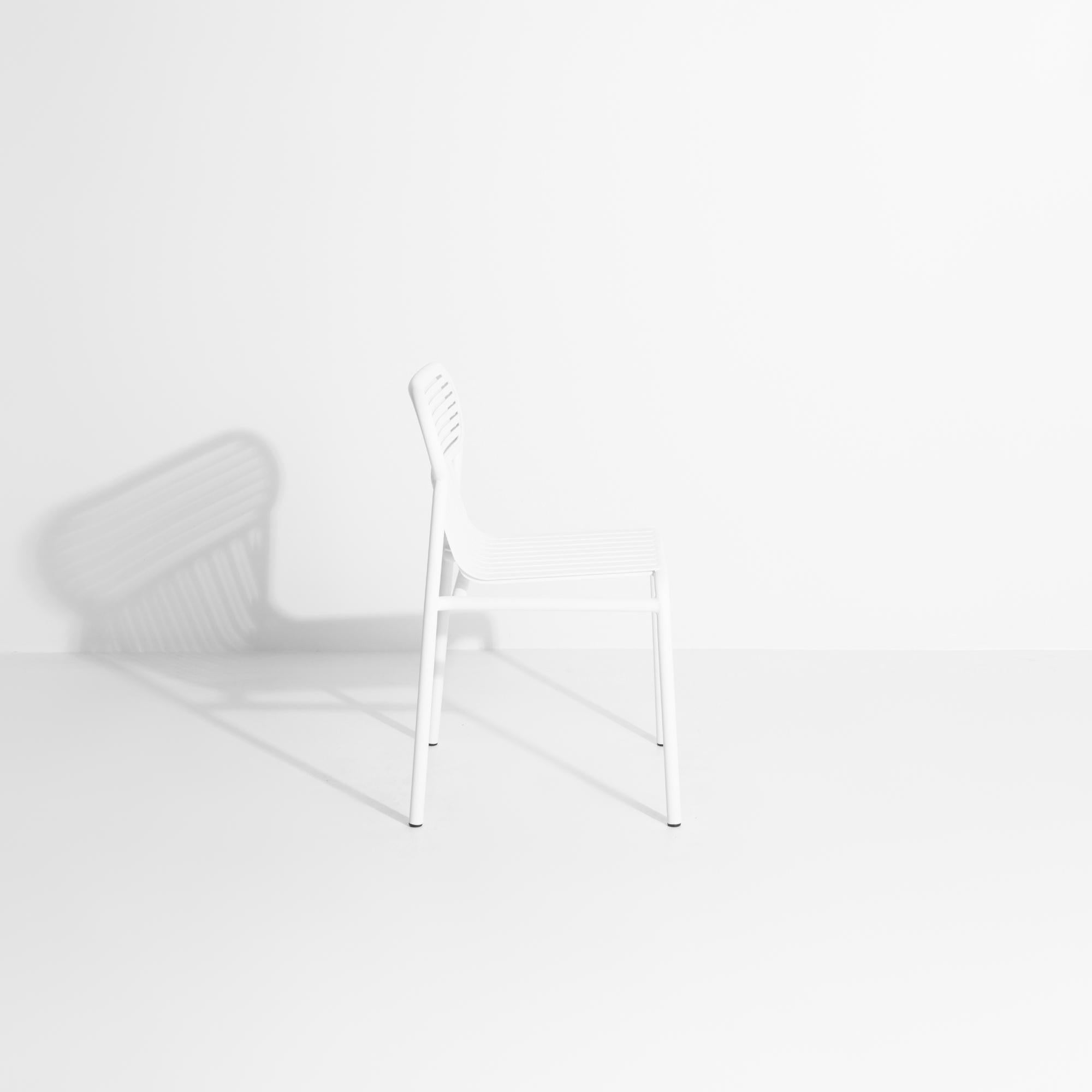 Aluminum Petite Friture Week-End Chair in White Aluminium by Studio BrichetZiegler For Sale