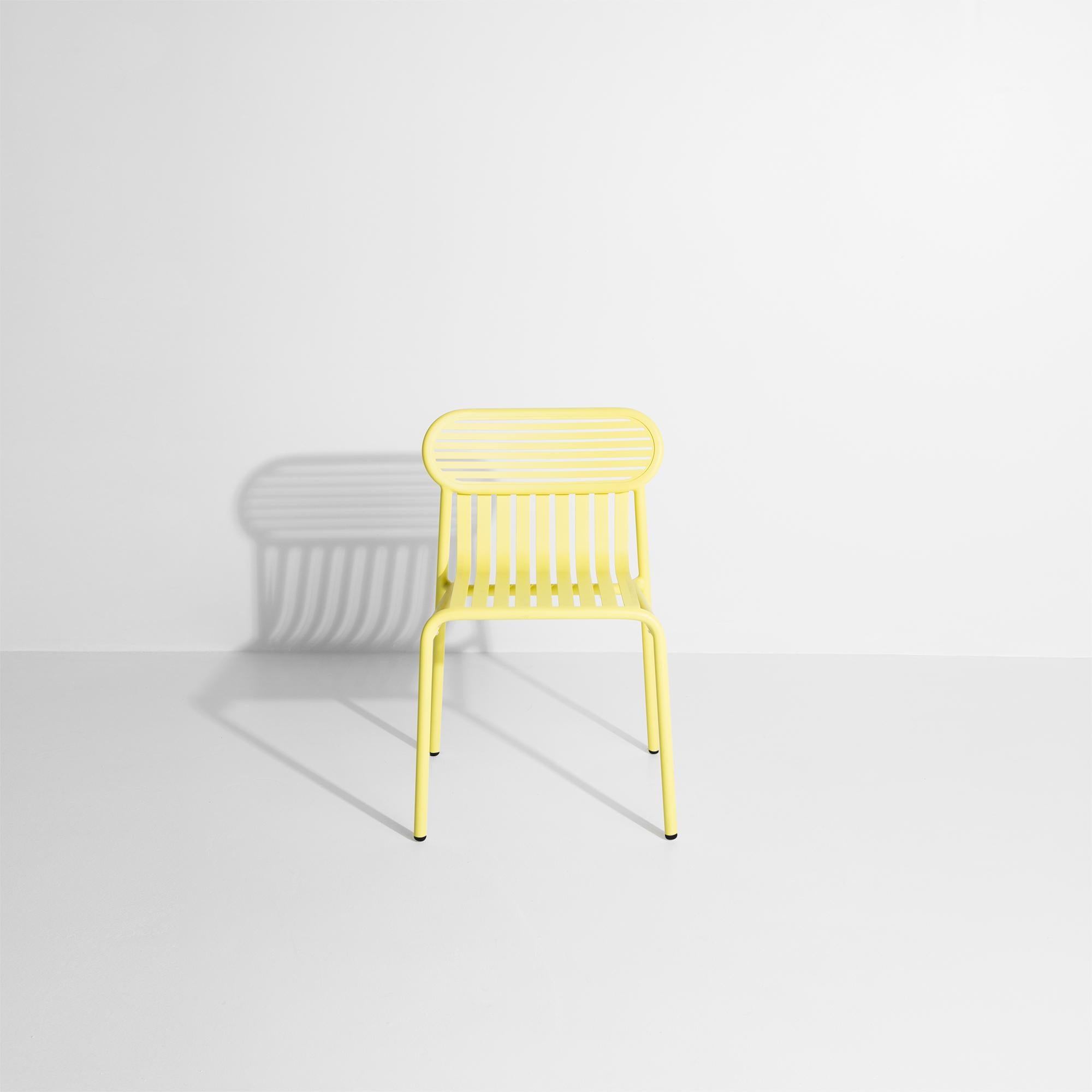 Aluminium Petite chaise d'appoint Friture en aluminium jaune par Studio BrichetZiegler en vente
