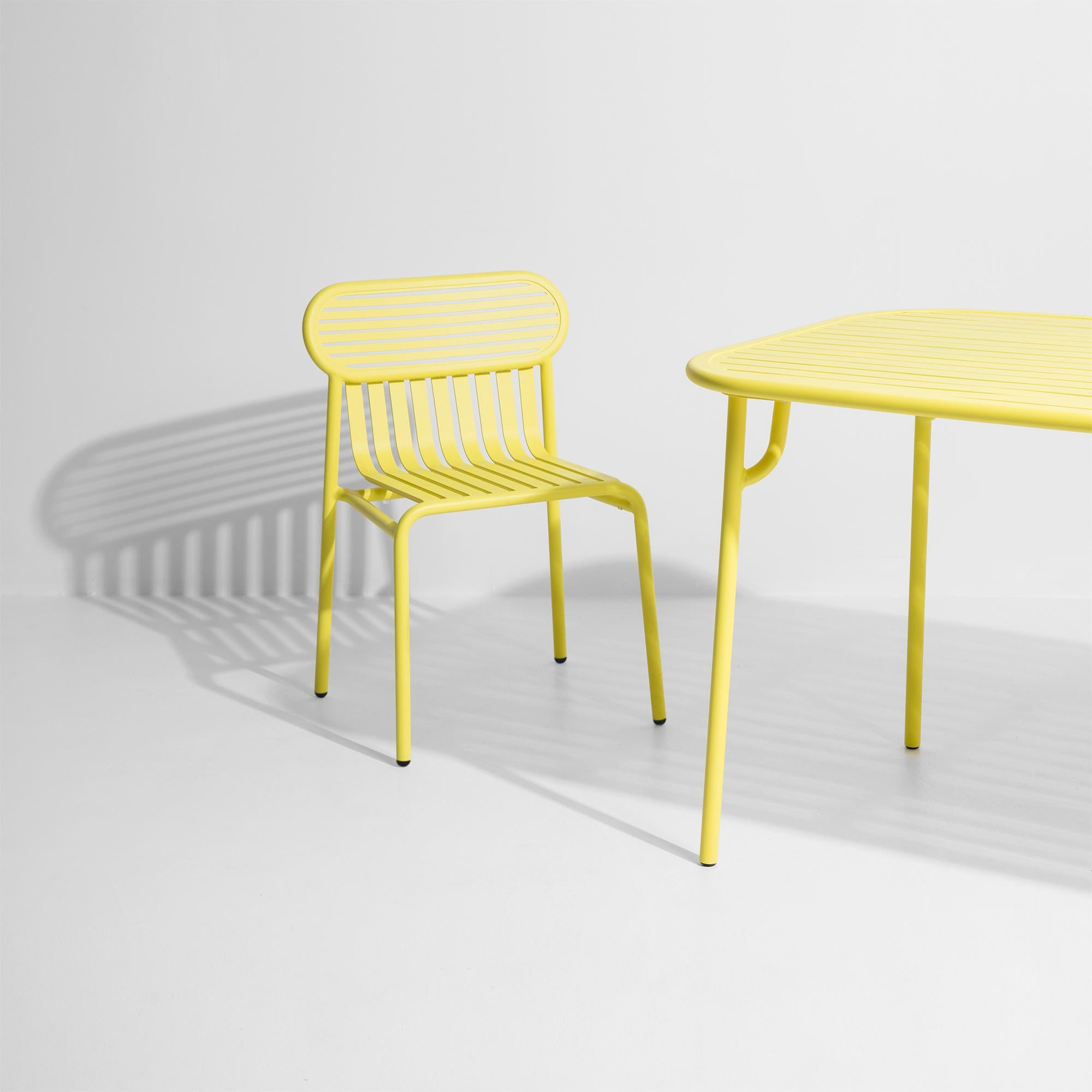 Petite chaise d'appoint Friture en aluminium jaune par Studio BrichetZiegler en vente 2