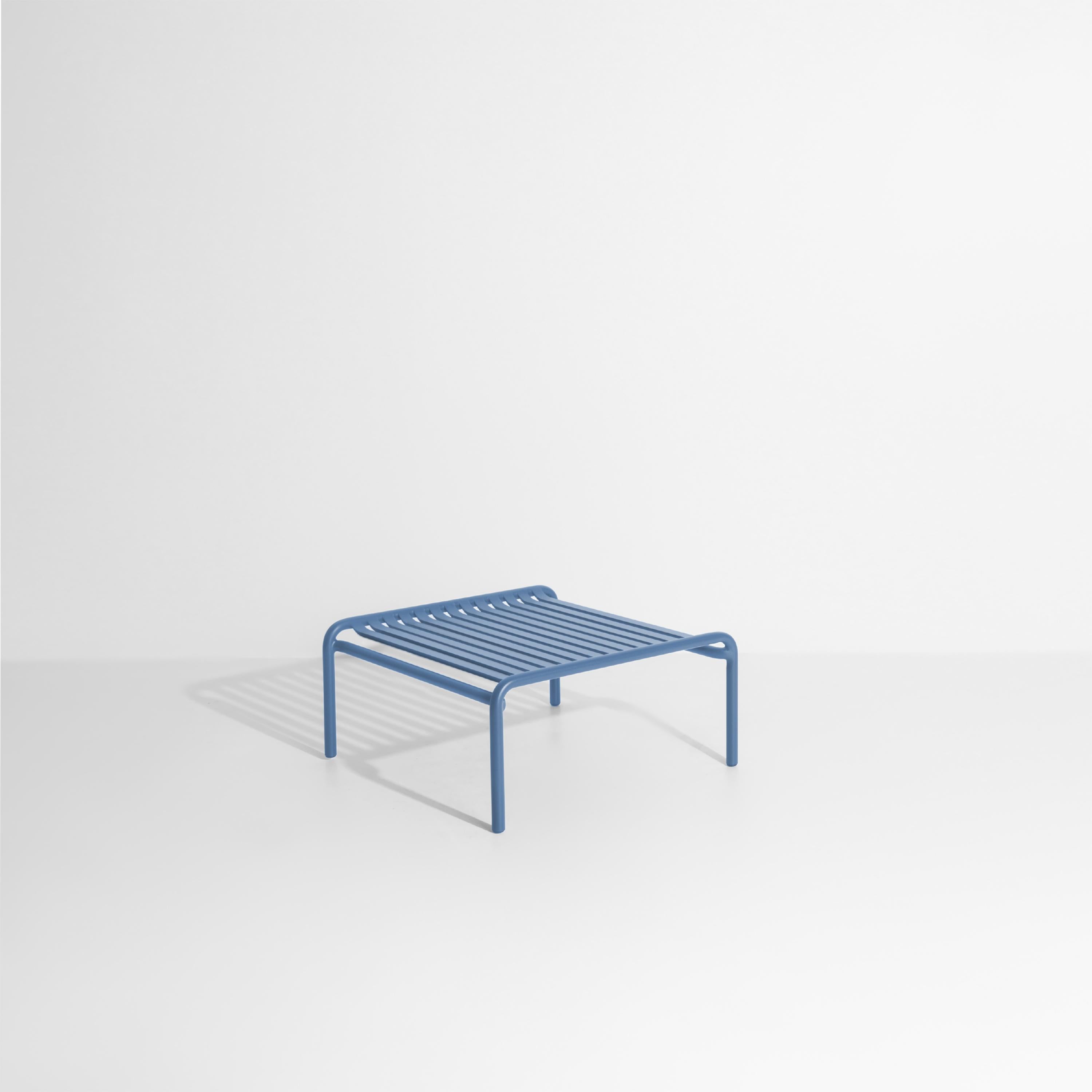 Petite Friture Week-End Coffee Table in Azur Blue Aluminium by Studio BrichetZiegler, 2017

The week-end collection is a full range of outdoor furniture, in aluminium grained epoxy paint, matt finish, that includes 18 functions and 8 colours for