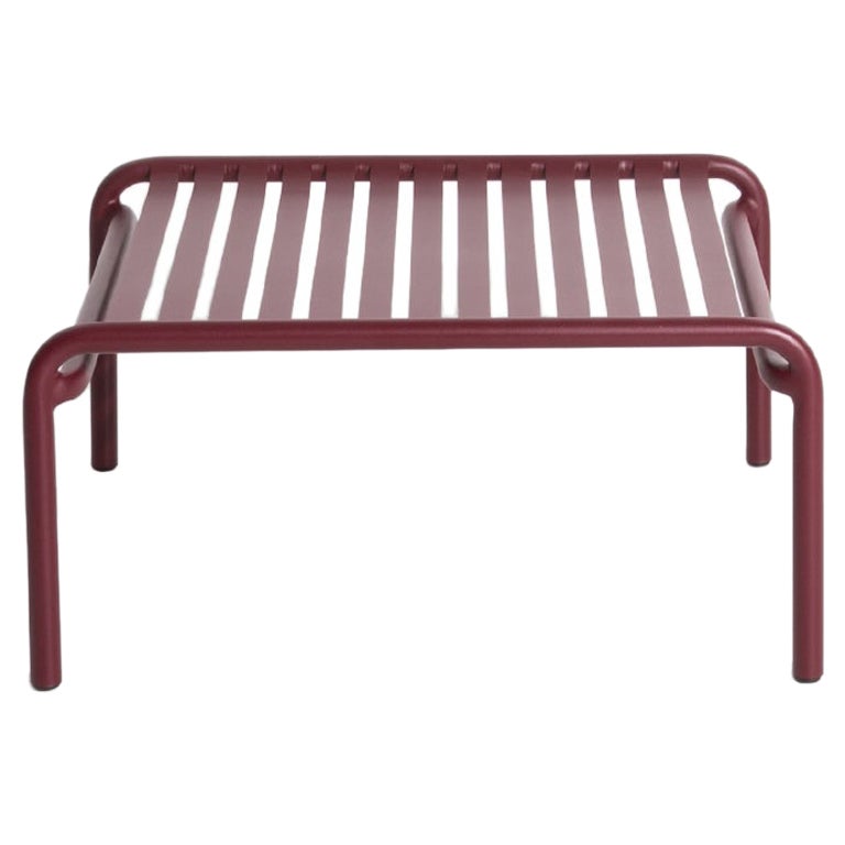 Petite Friture Week-End Coffee Table in Burgundy Aluminium, 2017