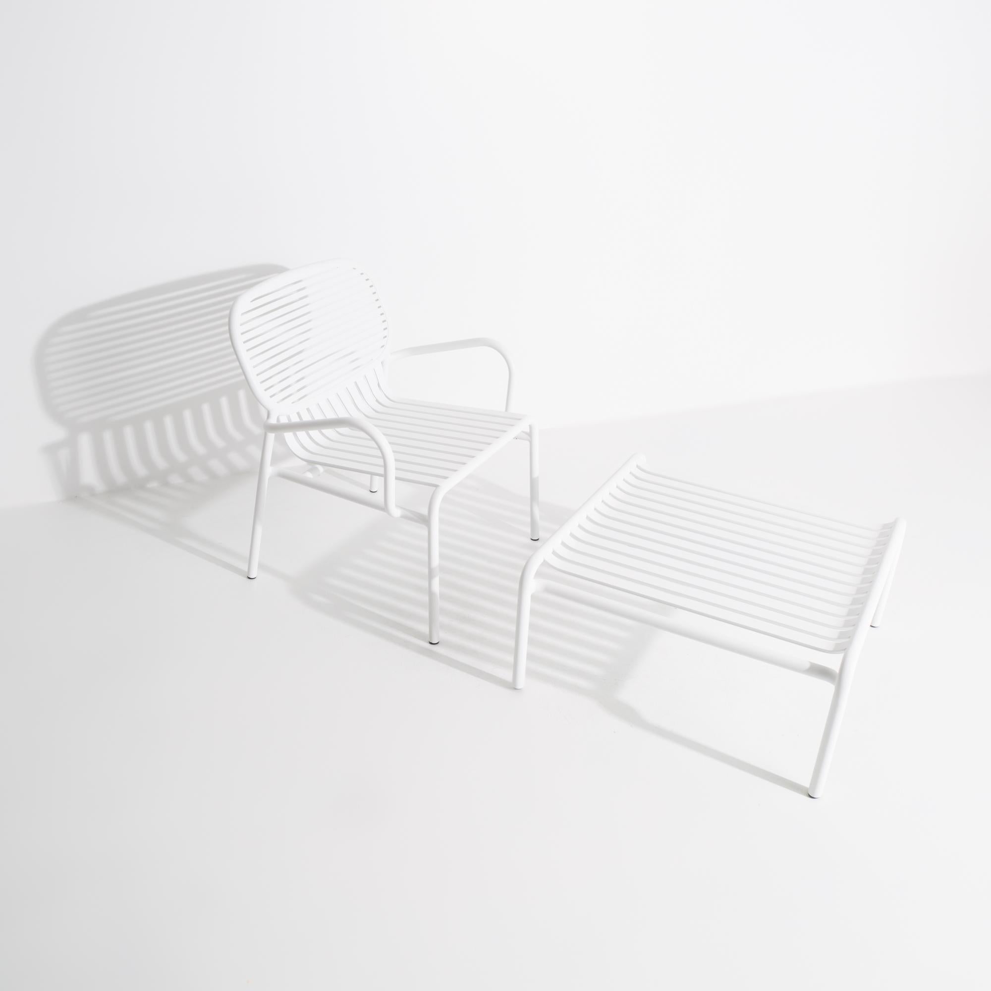 Aluminum Petite Friture Week-End Coffee Table in White Aluminium by Studio BrichetZiegler For Sale