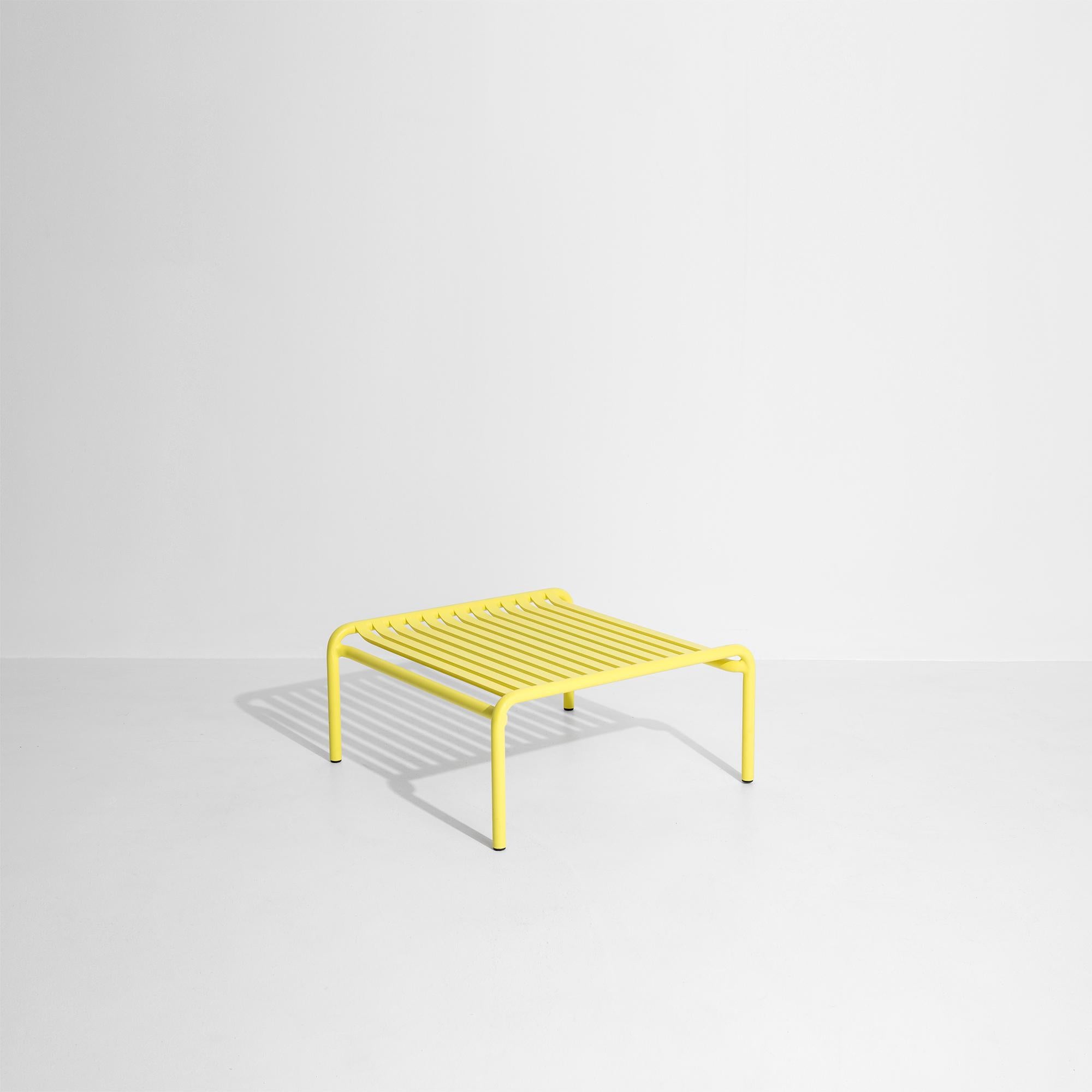 Chinese Petite Friture Week-End Coffee Table in Yellow Aluminium, 2017 For Sale