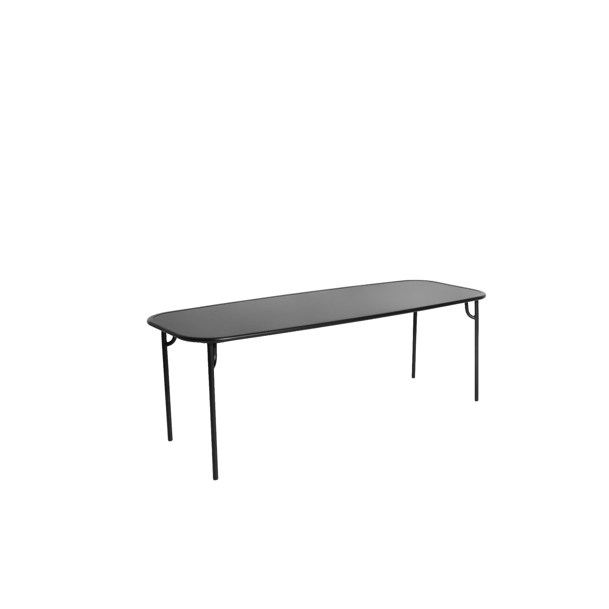 Petite Friture Week-End Large Plain Rectangular Dining Table in Black Aluminium by Studio BrichetZiegler, 2017

The week-end collection is a full range of outdoor furniture, in aluminium grained epoxy paint, matt finish, that includes 18 functions