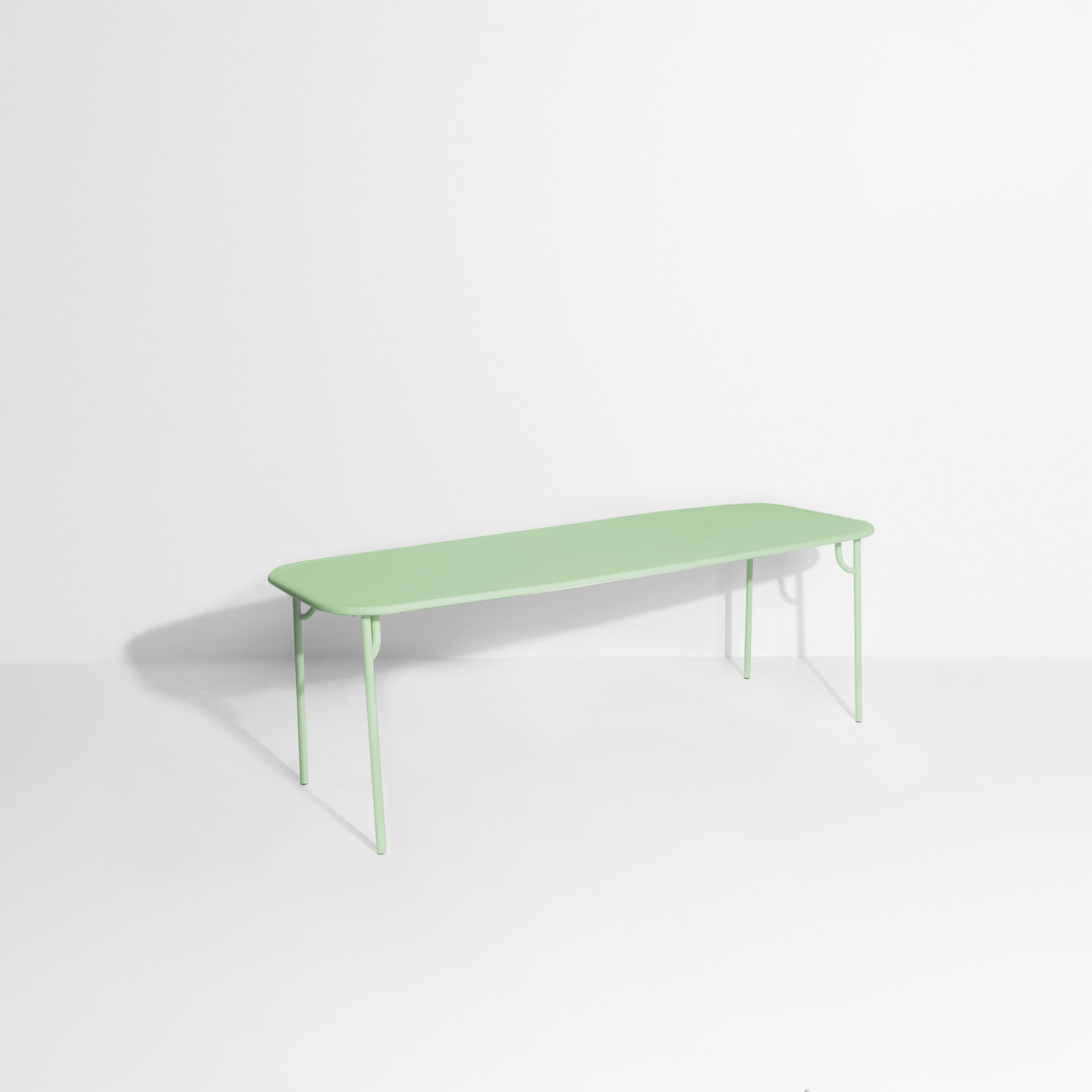 Petite Friture Week-End Large Plain Rectangular Dining Table in Pastel Green Aluminium by Studio BrichetZiegler, 2017

The week-end collection is a full range of outdoor furniture, in aluminium grained epoxy paint, matt finish, that includes 18
