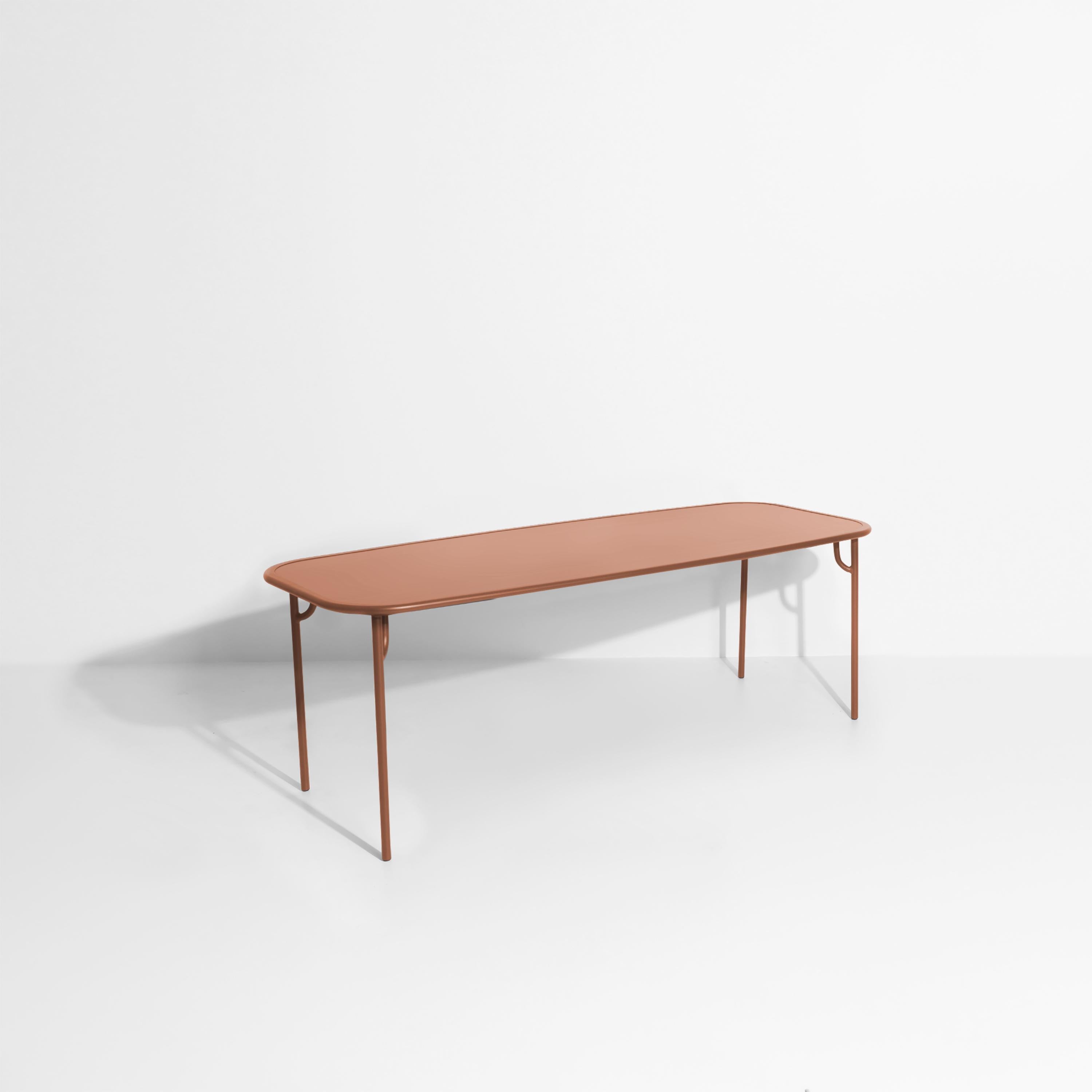 Petite Friture Week-End Large Plain Rectangular Dining Table in Terracotta Aluminium by Studio BrichetZiegler, 2017

The week-end collection is a full range of outdoor furniture, in aluminium grained epoxy paint, matt finish, that includes 18