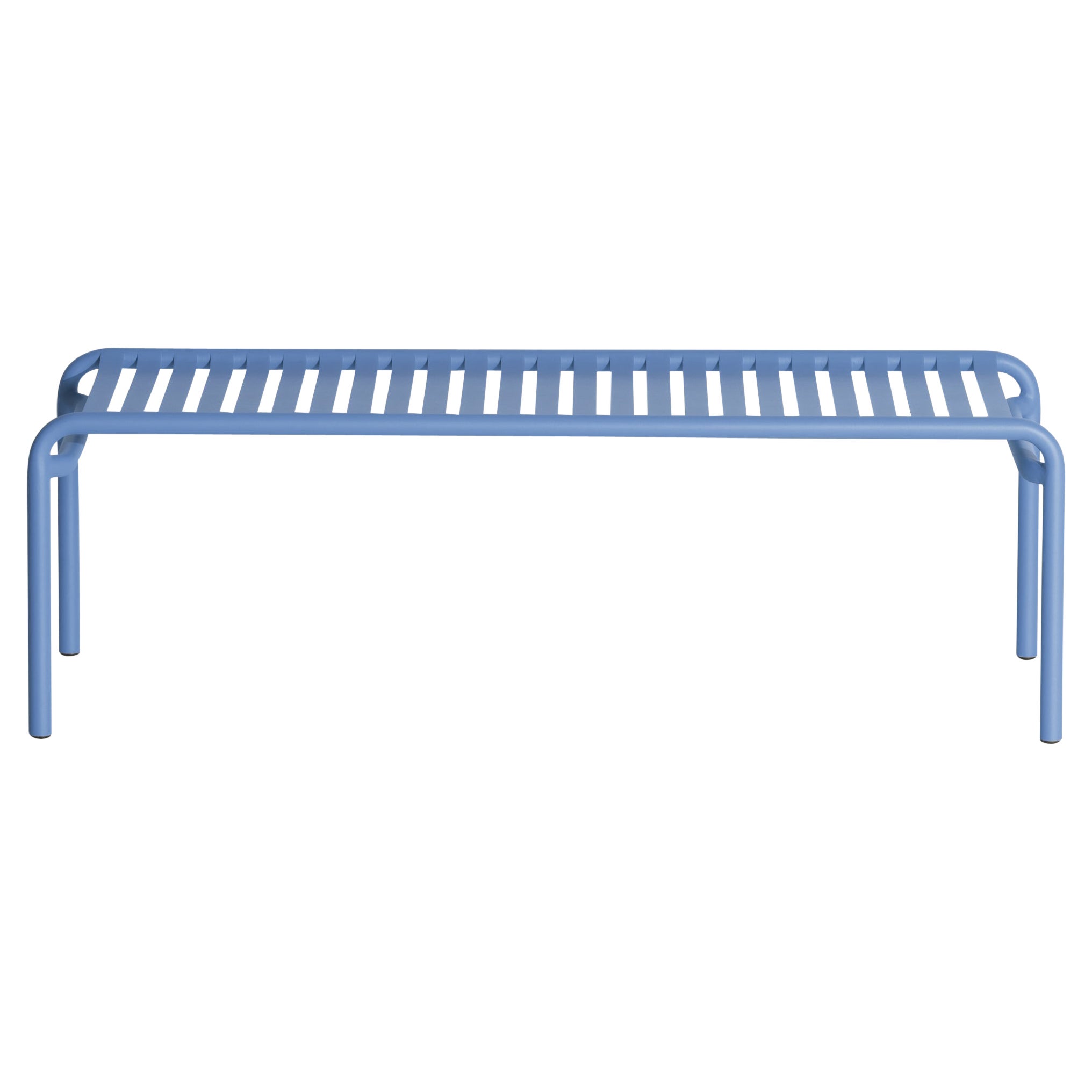 Petite Friture Week-End Long Coffee Table in alluminio blu azur, 2017