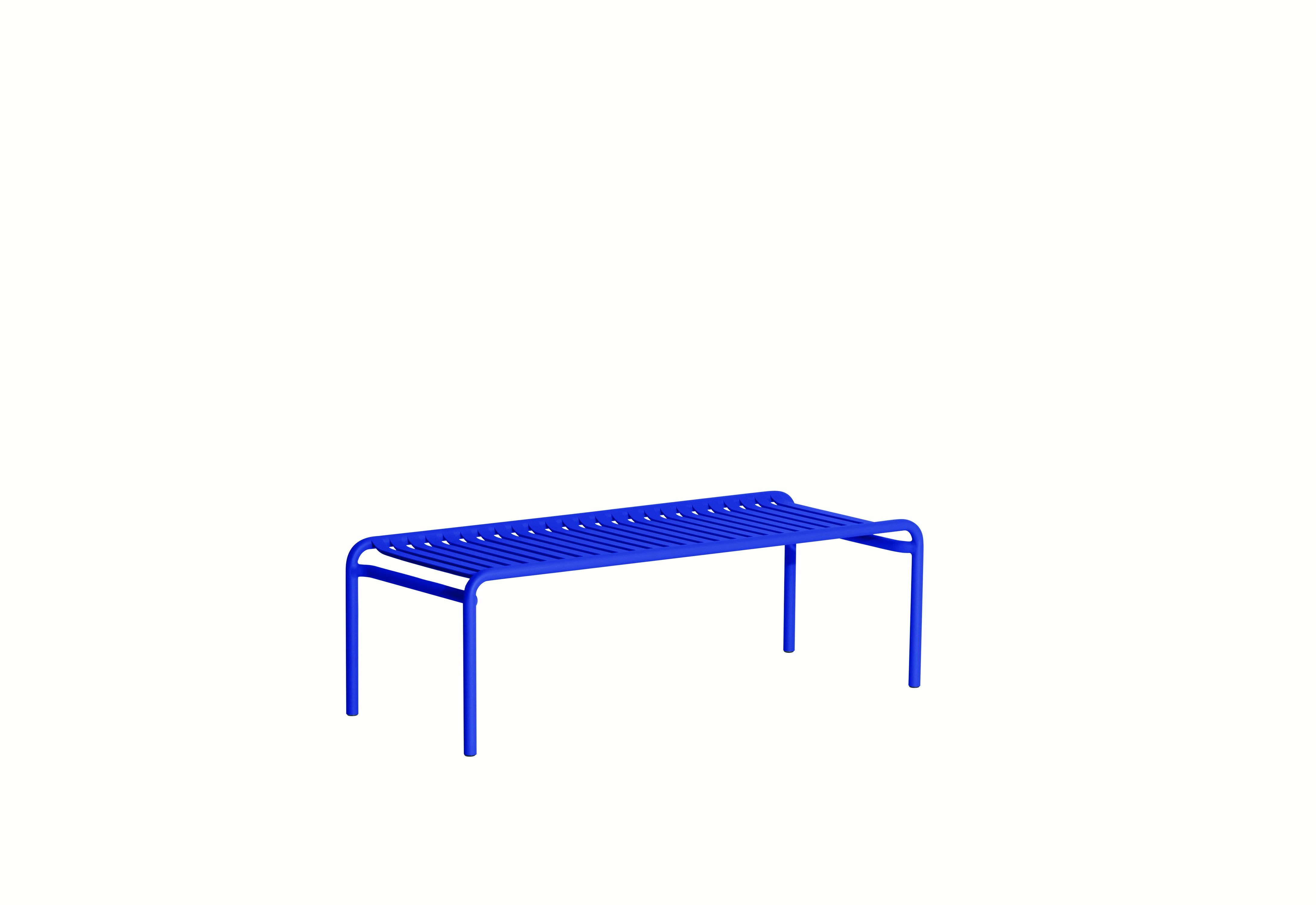 Petite Friture Week-End Long Coffee Table in Blue Aluminium by Studio BrichetZiegler, 2017

The week-end collection is a full range of outdoor furniture, in aluminium grained epoxy paint, matt finish, that includes 18 functions and 8 colours for