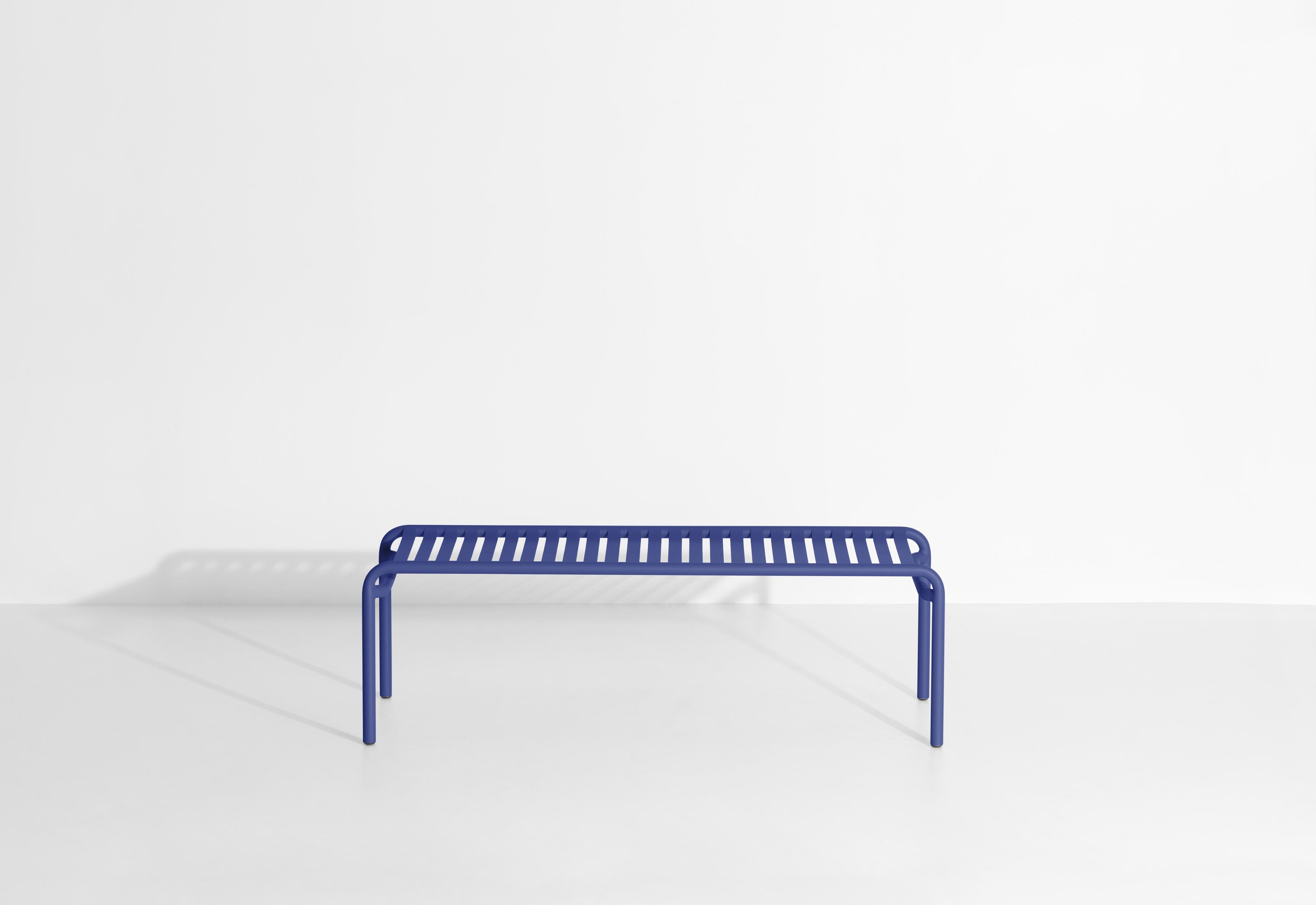 Petite Friture Week-End Long Coffee Table in Blue Aluminium, 2017 In New Condition For Sale In Brooklyn, NY