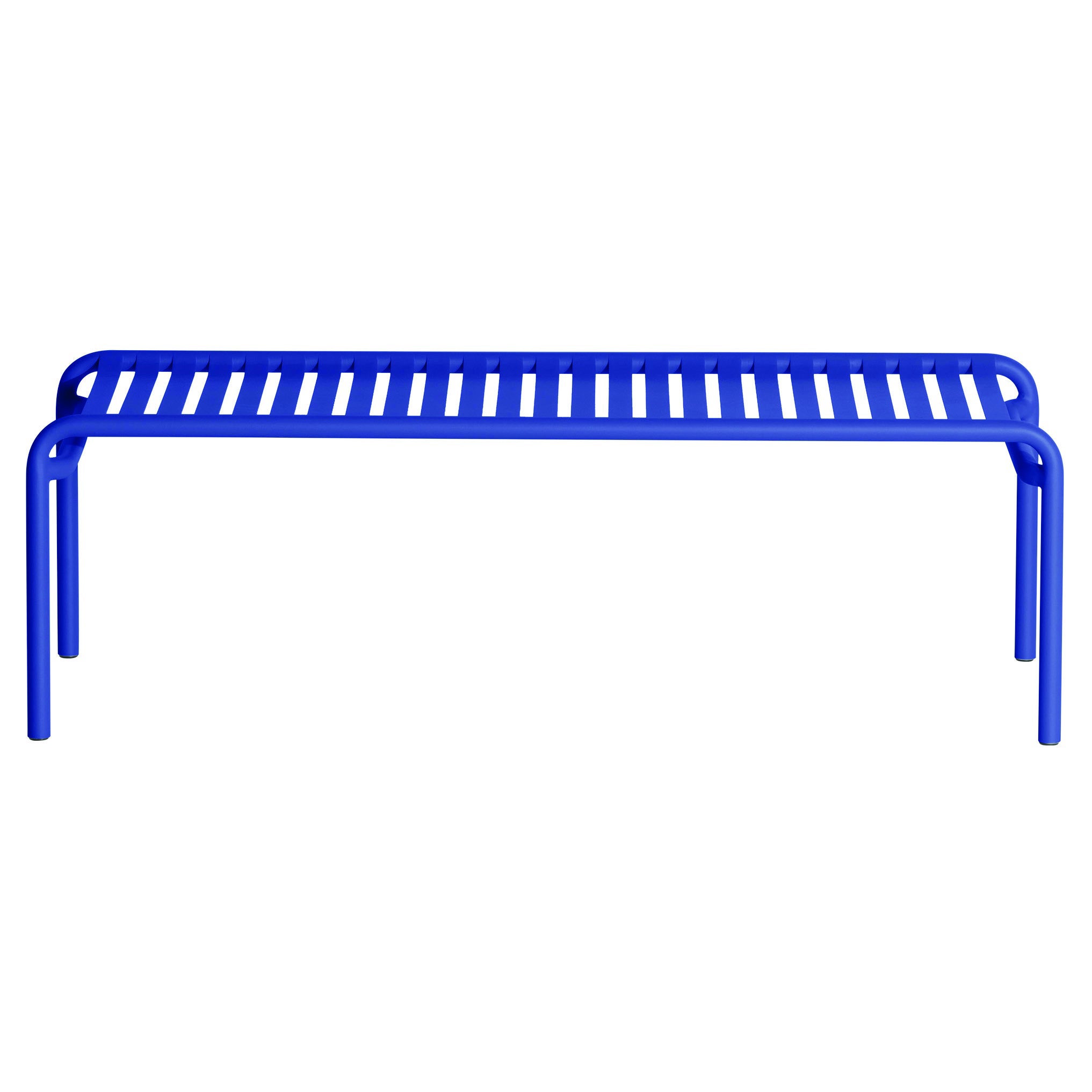 Petite Friture Week-End Long Coffee Table in alluminio blu, 2017
