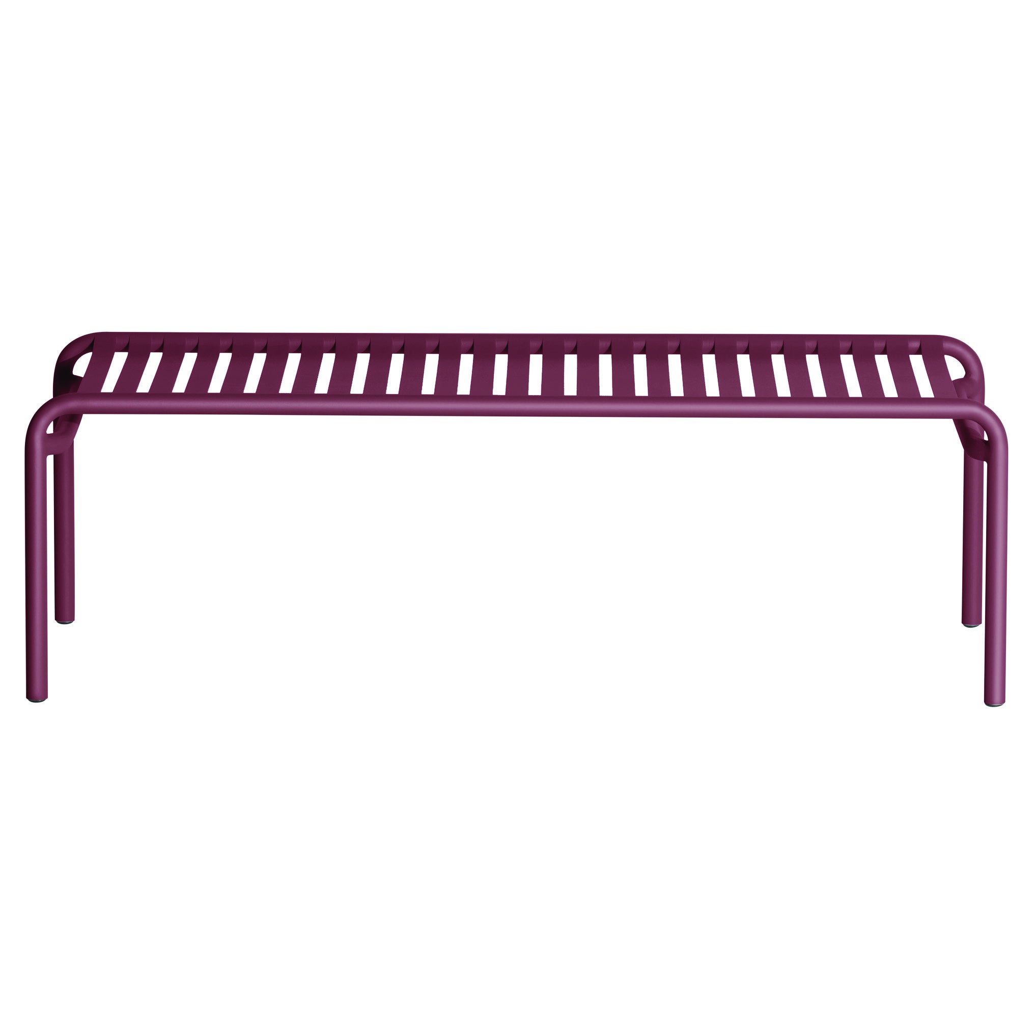Petite Friture Week-End Long Coffee Table in Burgundy Aluminium, 2017 For Sale