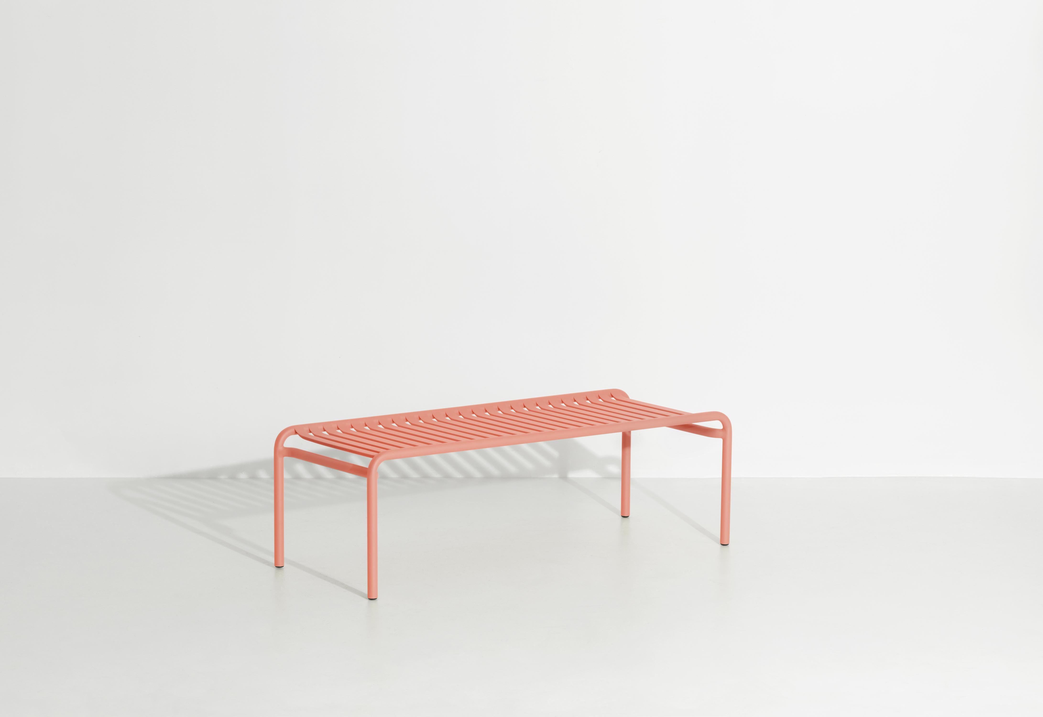 Petite Friture Week-End Long Coffee Table in Coral Aluminium by Studio BrichetZiegler, 2017

The week-end collection is a full range of outdoor furniture, in aluminium grained epoxy paint, matt finish, that includes 18 functions and 8 colours for