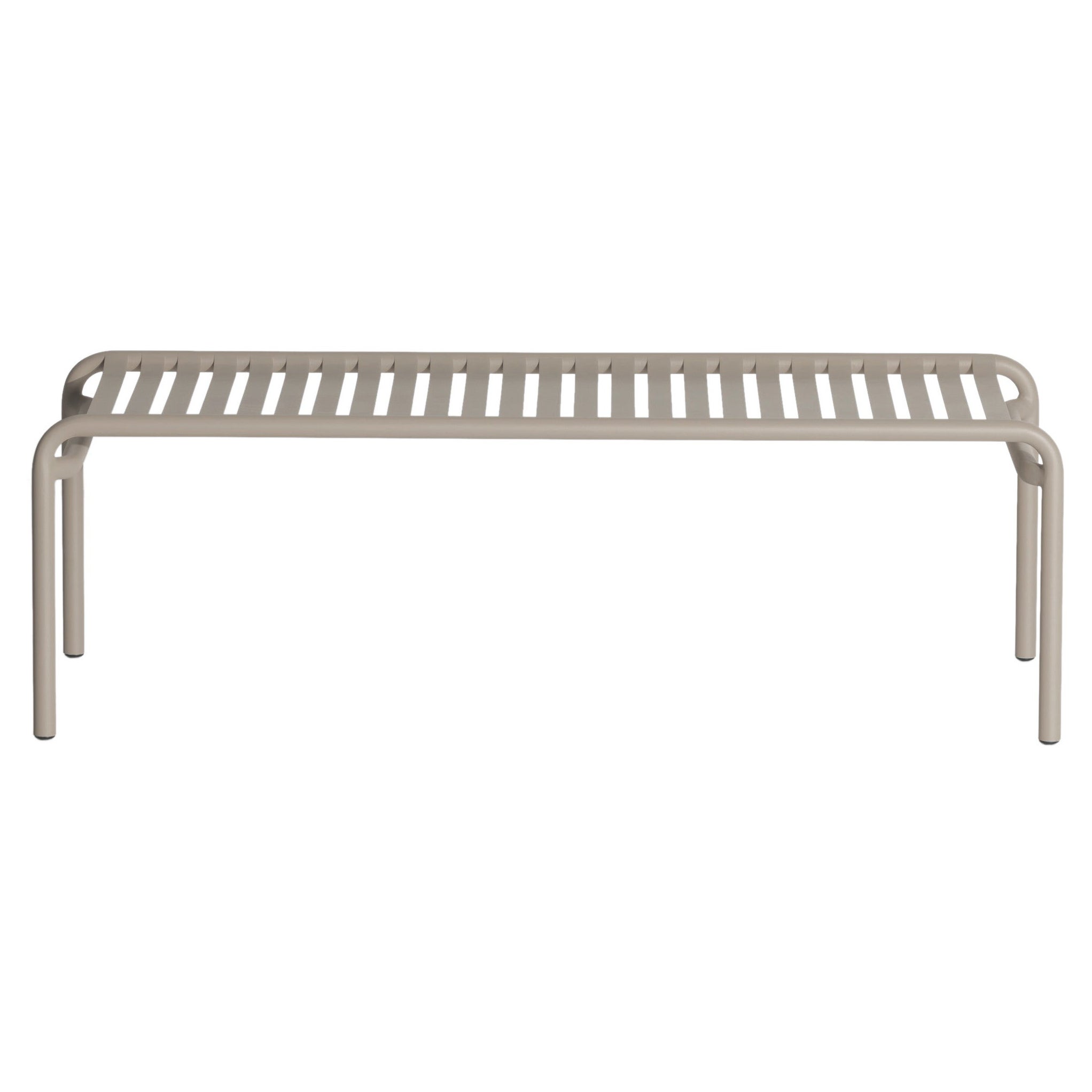 Kleiner langer Friture Week-End-Couchtisch aus dunklem Aluminium, 2017