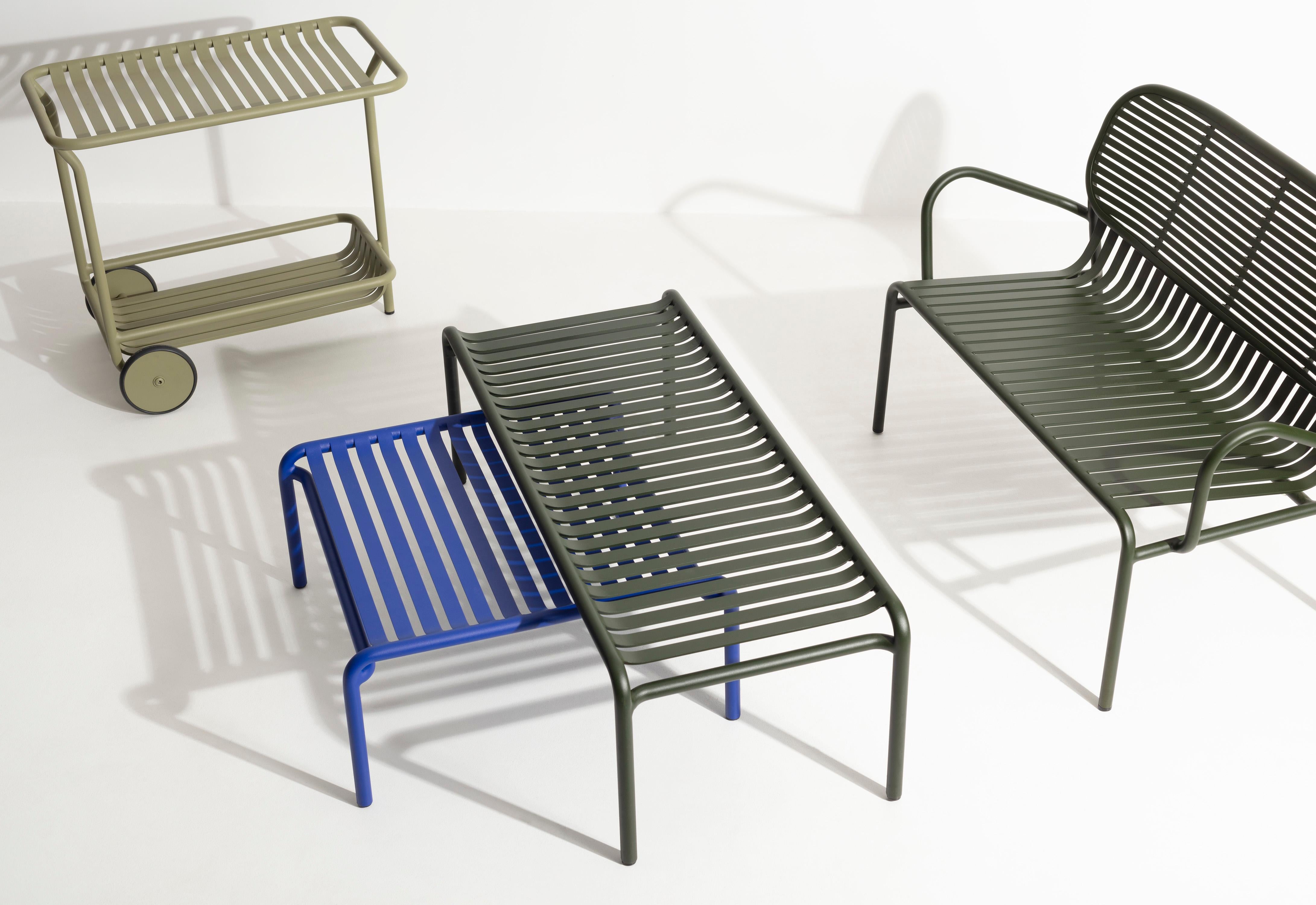 Petite table basse longue Week-end Friture en aluminium doré, 2017 Neuf - En vente à Brooklyn, NY