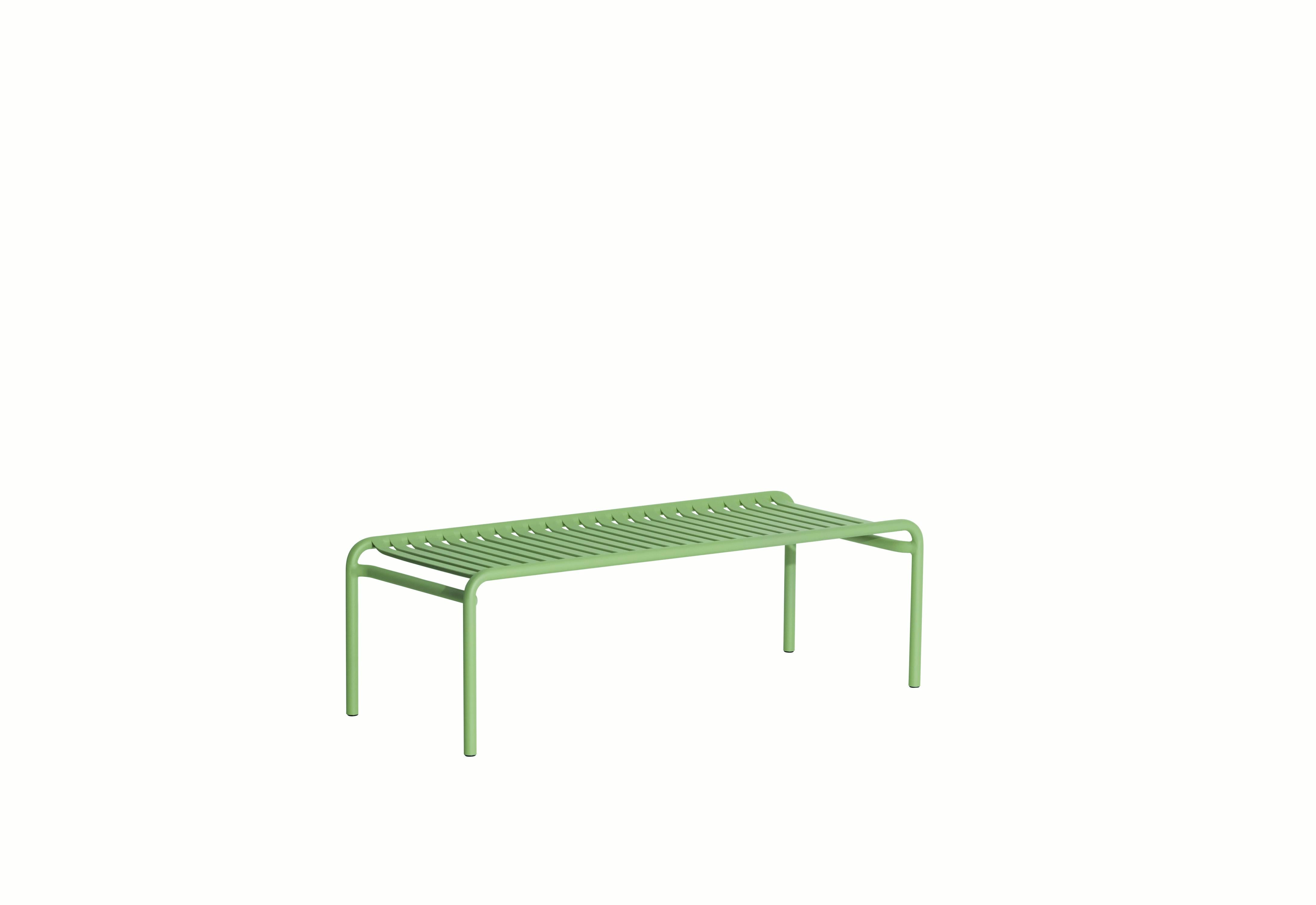 Petite Friture Week-End Long Coffee Table in Jade Green Aluminium by Studio BrichetZiegler, 2017

The week-end collection is a full range of outdoor furniture, in aluminium grained epoxy paint, matt finish, that includes 18 functions and 8 colours