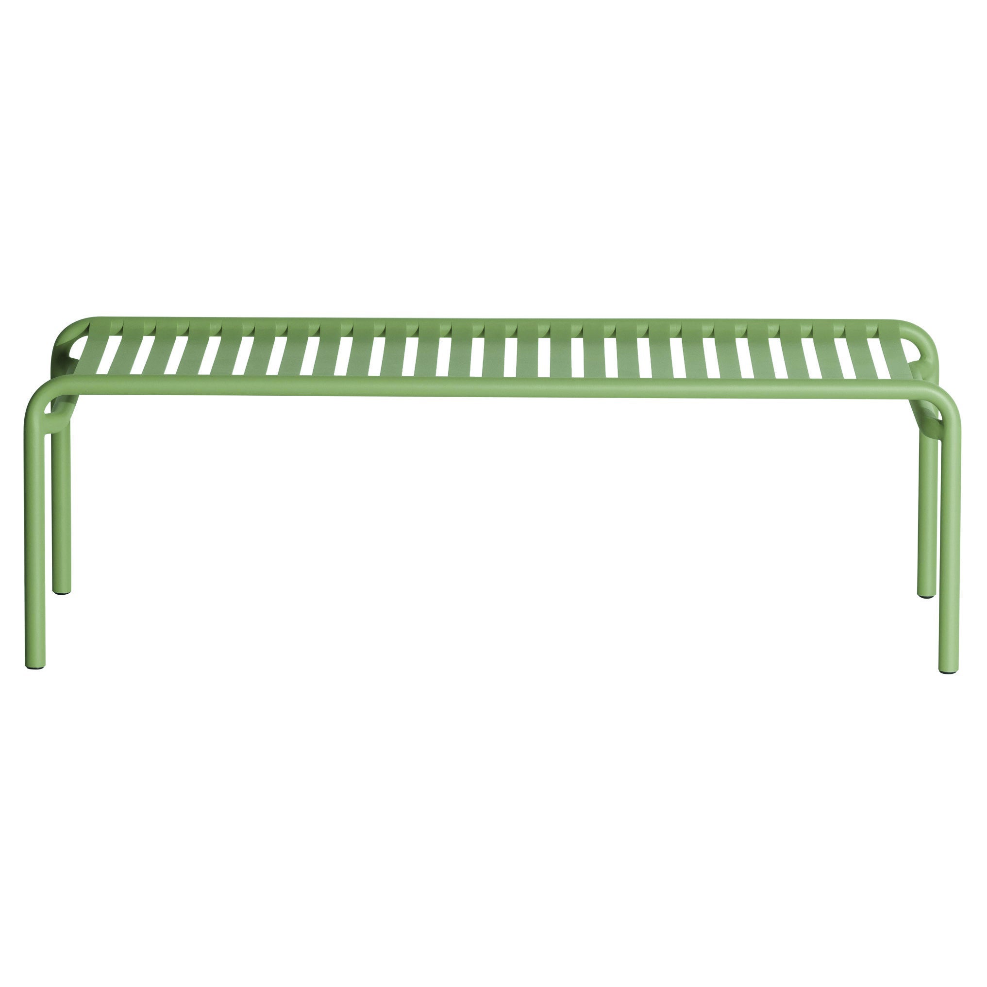 Mesa de centro larga Petite Friture Week-End de aluminio verde jade, 2017