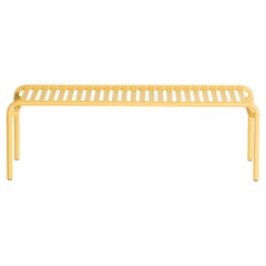 Petite table basse longue Week-end Friture en aluminium safran, 2017