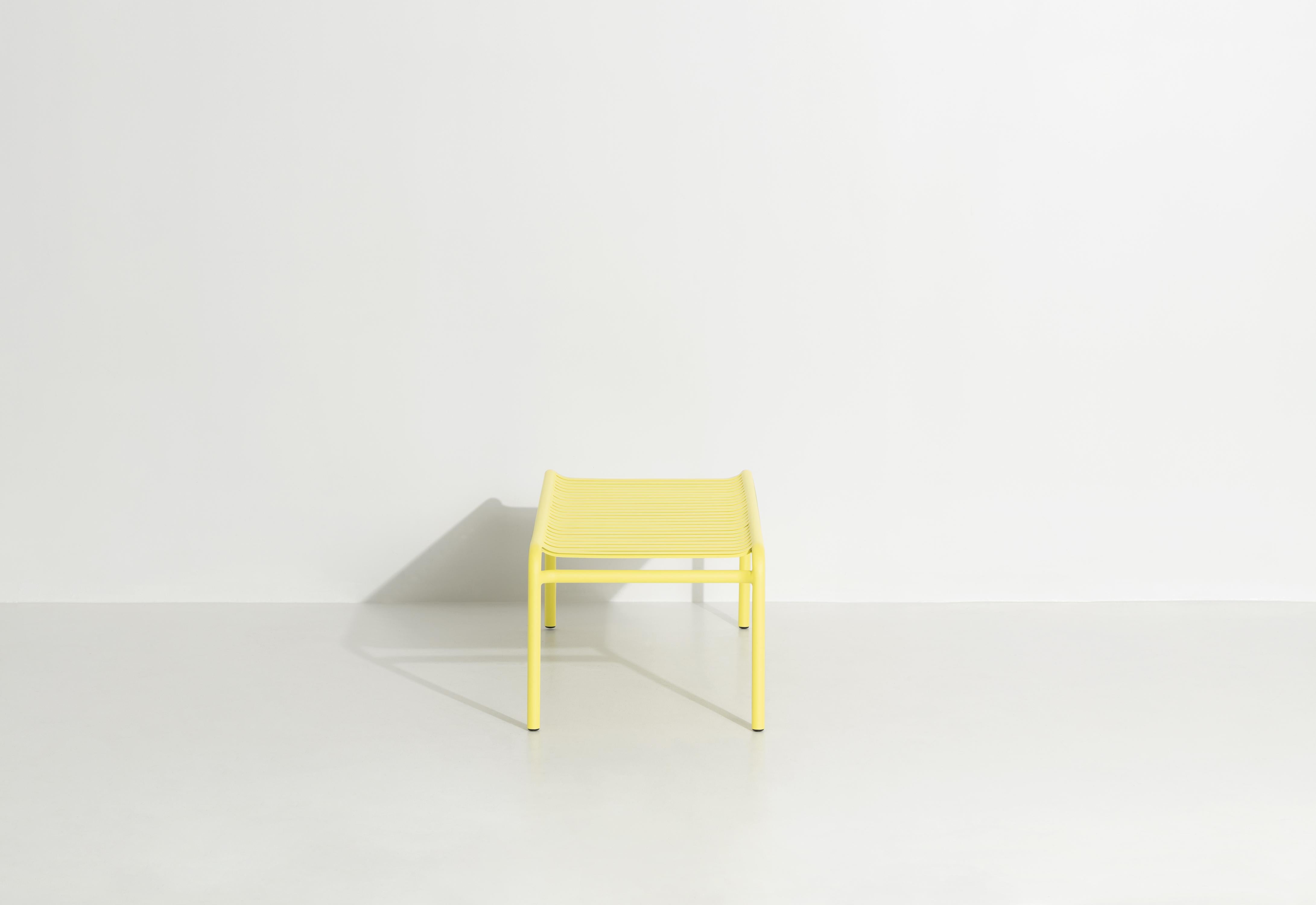 Petite table basse longue Week-end Friture en aluminium jaune, 2017 Neuf - En vente à Brooklyn, NY