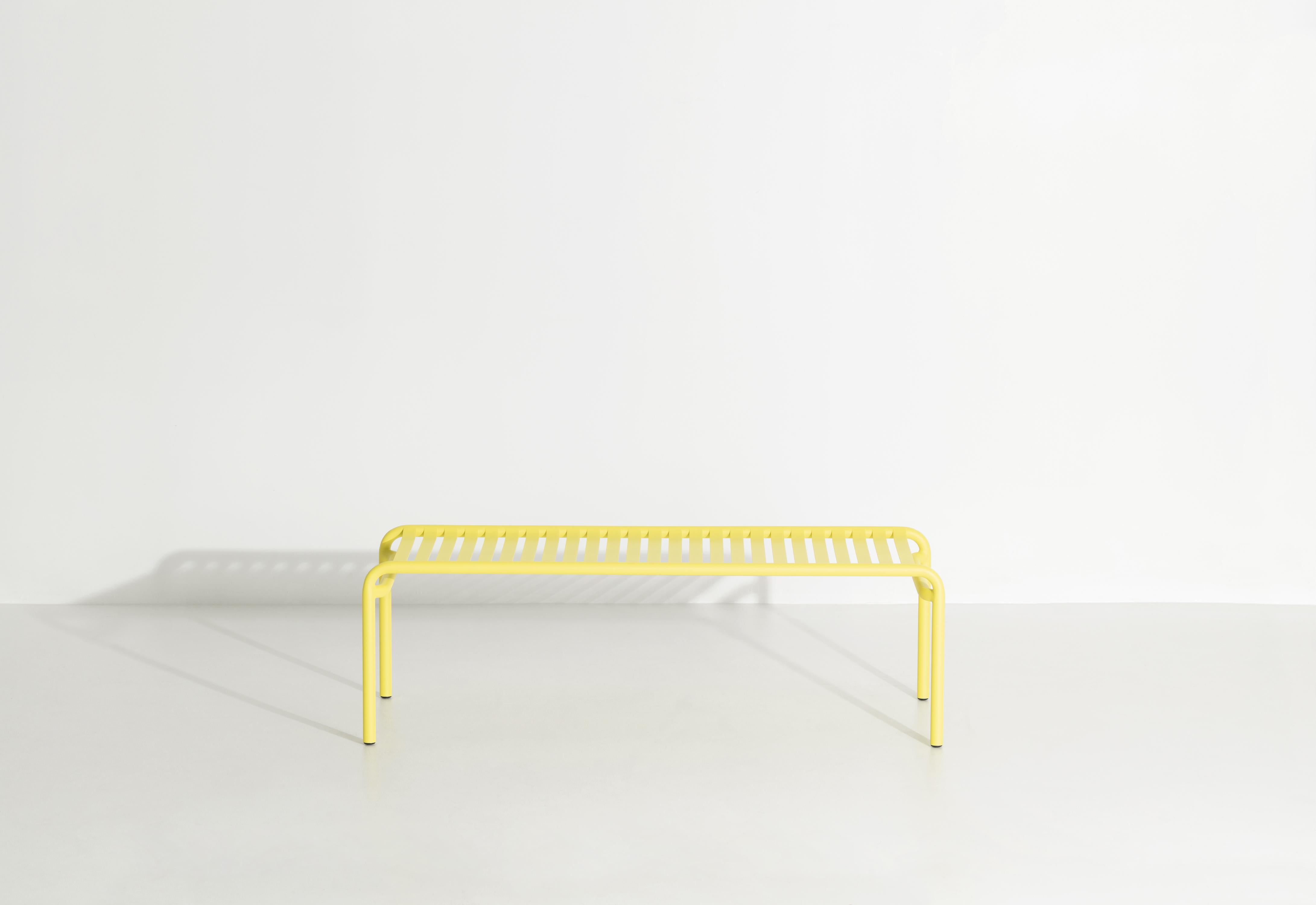 Aluminium Petite table basse longue Week-end Friture en aluminium jaune, 2017 en vente