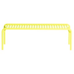 Petite table basse longue Week-end Friture en aluminium jaune, 2017