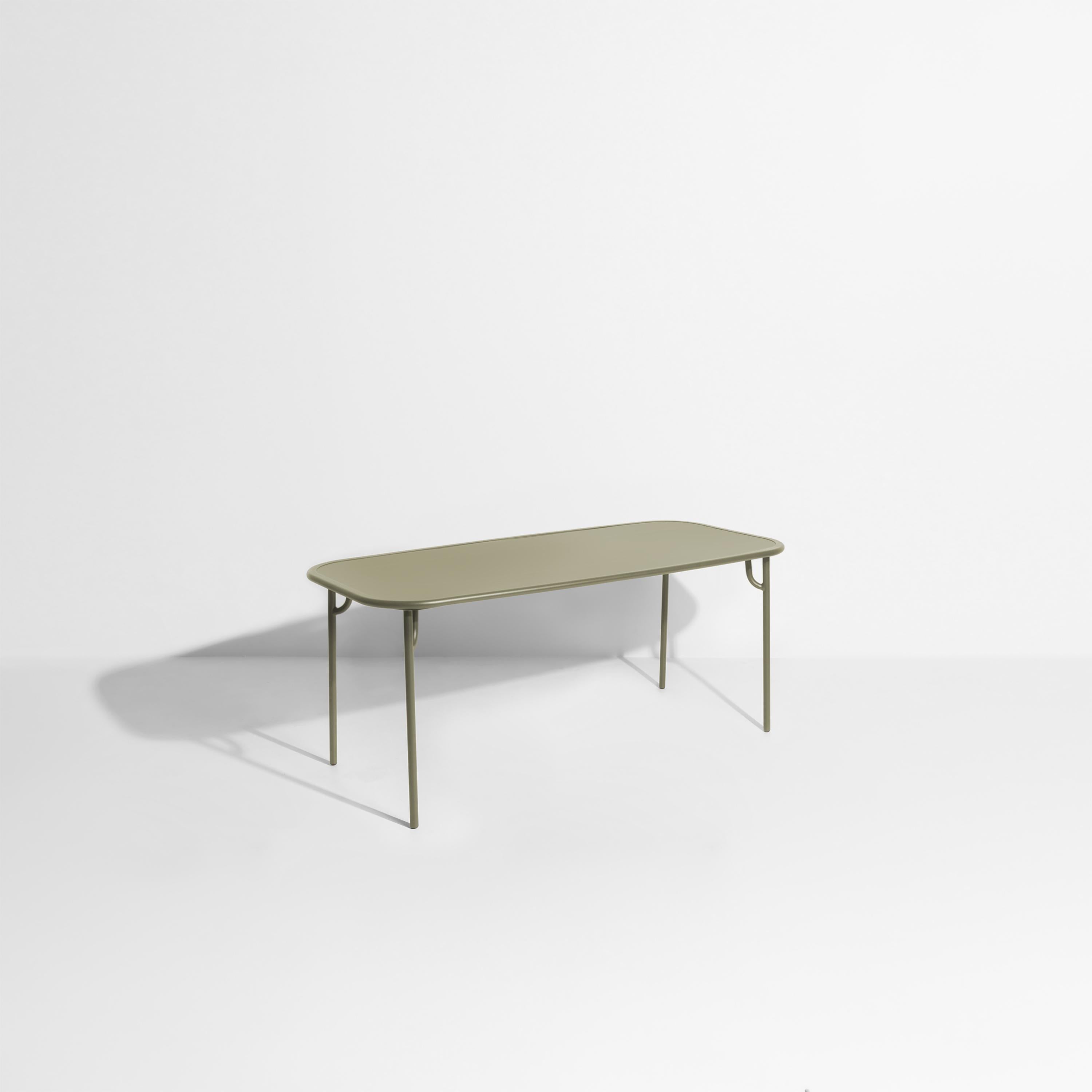 Petite Friture Week-End Medium Plain Rectangular Dining Table in Jade Green Aluminium by Studio BrichetZiegler, 2017

The week-end collection is a full range of outdoor furniture, in aluminium grained epoxy paint, matt finish, that includes 18