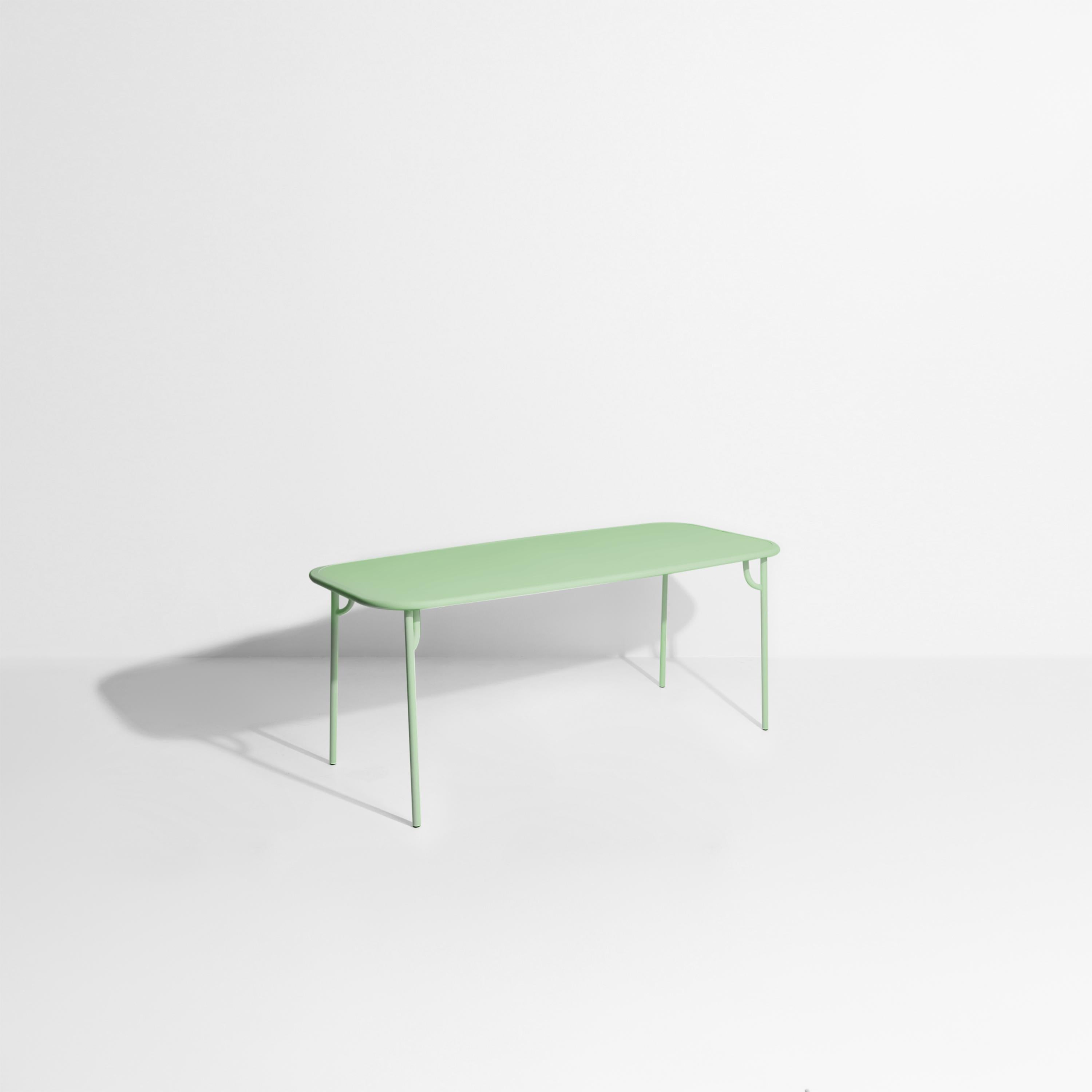 Petite Friture Week-End Medium Plain Rectangular Dining Table in Pastel Green Aluminium by Studio BrichetZiegler, 2017

The week-end collection is a full range of outdoor furniture, in aluminium grained epoxy paint, matt finish, that includes 18